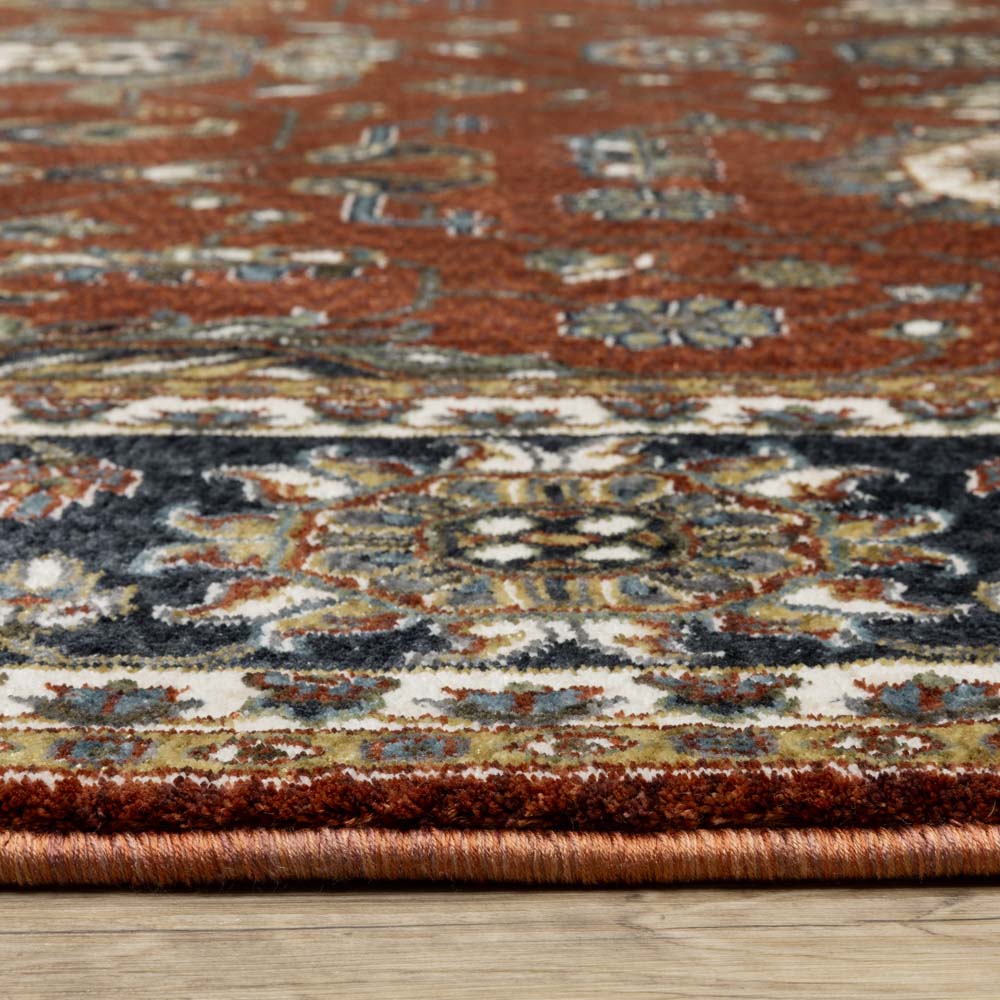 Oriental Weavers Vivian VI05X Red Navy Area Rug Pile