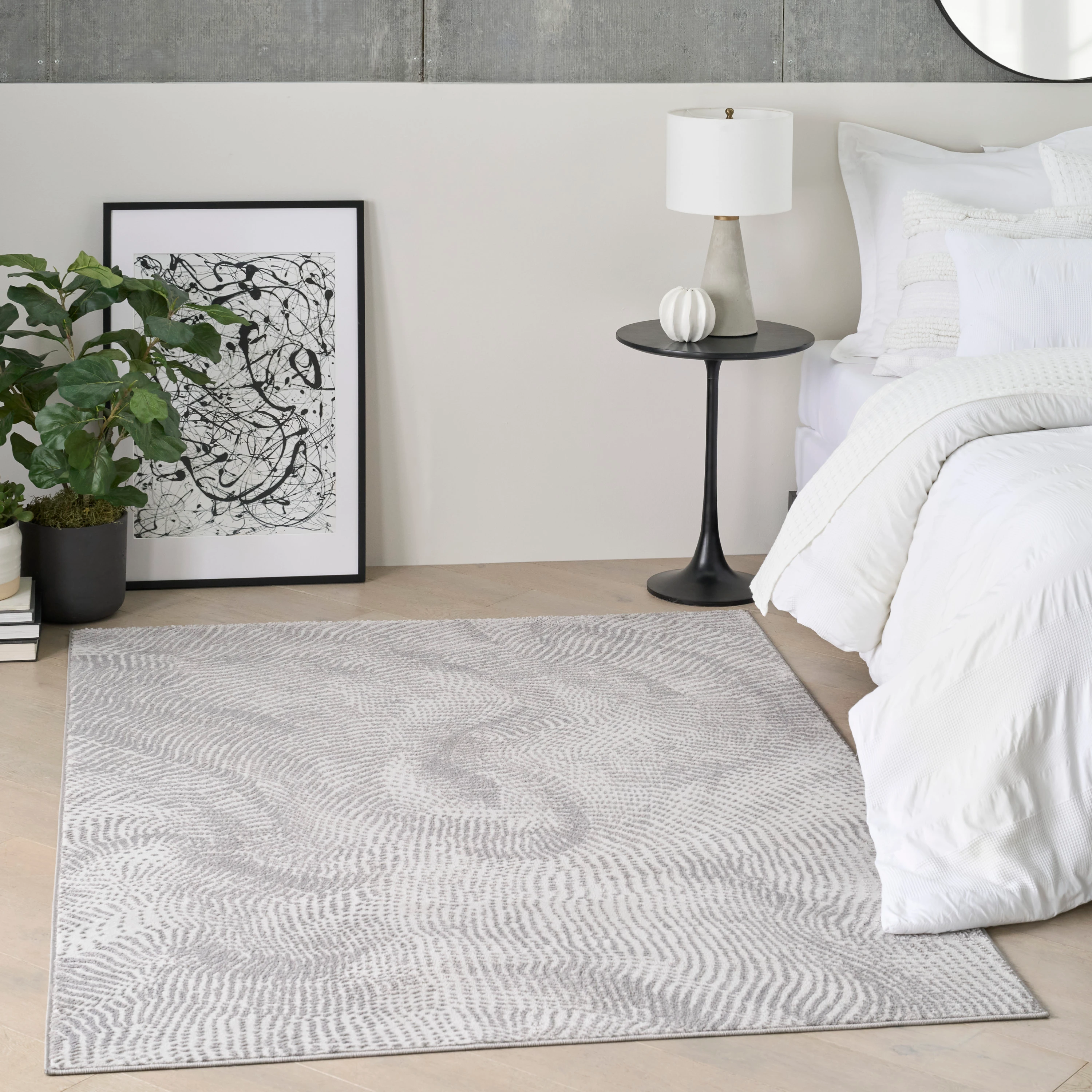 DKNY Central Park West CEP01 Grey Area Rug