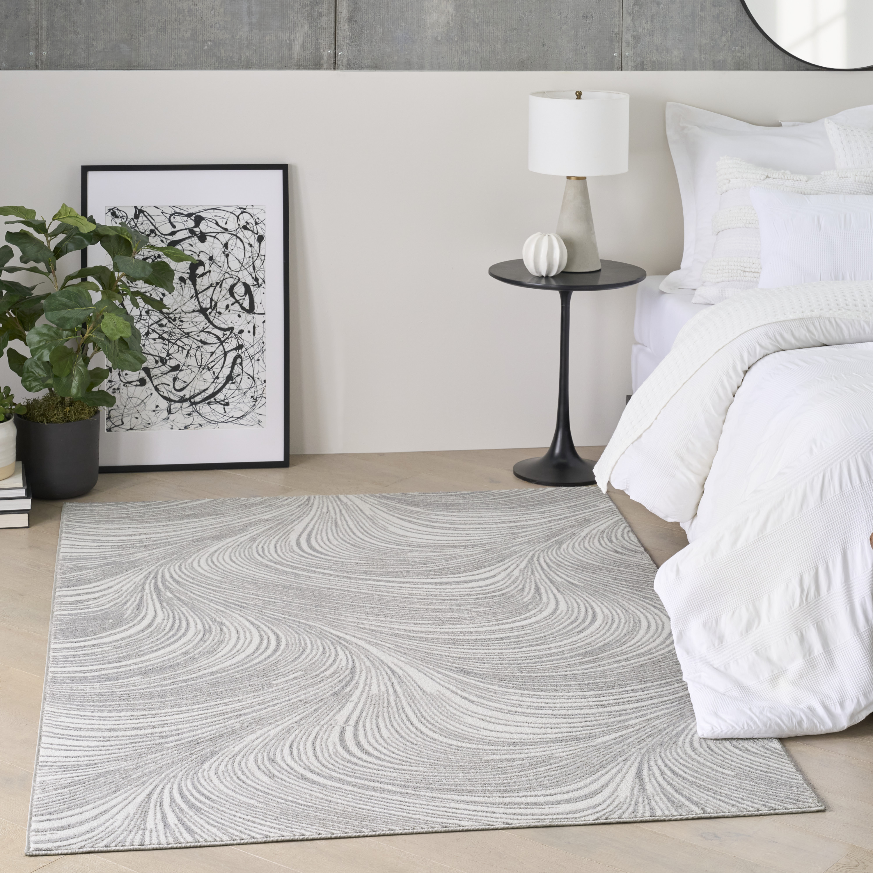 DKNY Central Park West CEP02 Grey Area Rug