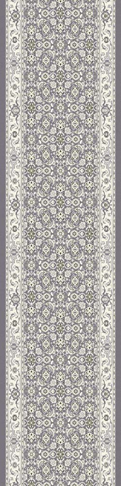 Dynamic Rugs Ancient Garden 57011-5666 Grey Cream 2'7" (31") Wide Hall and Stair Runner