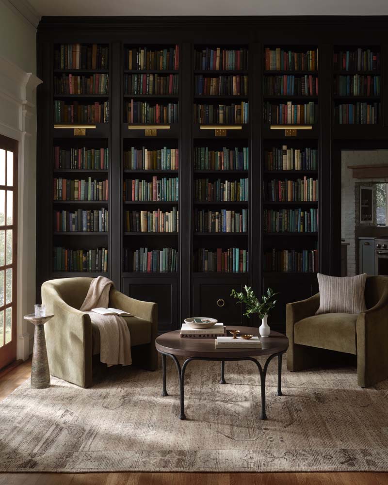 Abigail ABI-03 Mocha Smoke Area Rug - Magnolia Home by Joanna