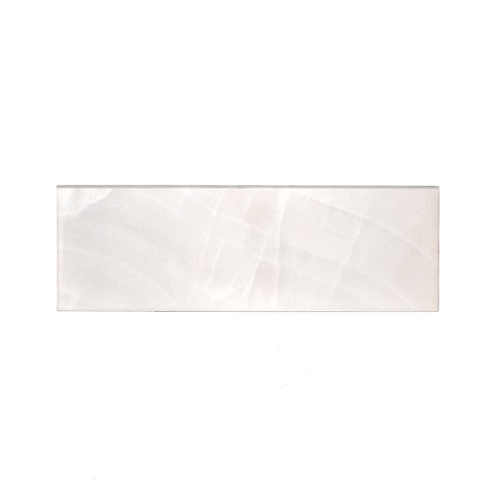 Onix Perola Grey 4" X 12" Ceramic Bullnose Wall Tile [Enter Image Type]