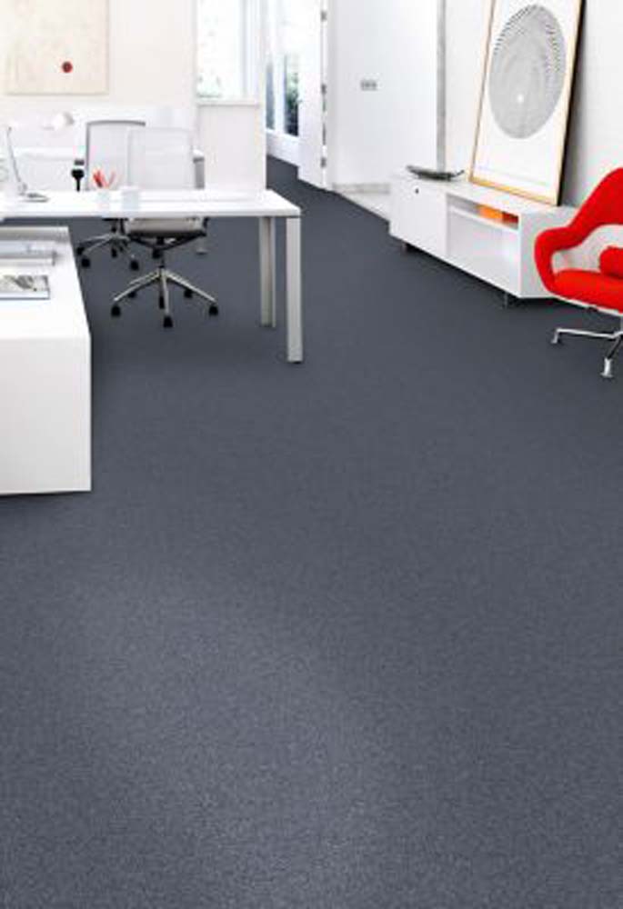 Mohawk Rule Breaker - Cobalt Carpet Tile Room Scene