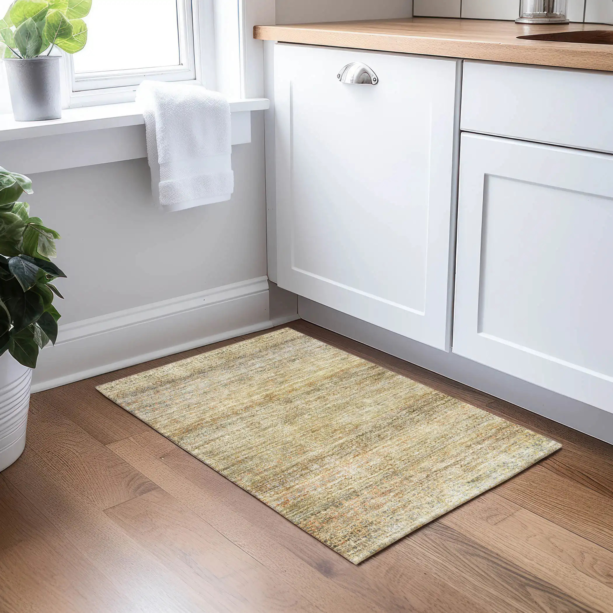 Dalyn Burano BU12 Wheat Area Scatter Rug Room Scene
