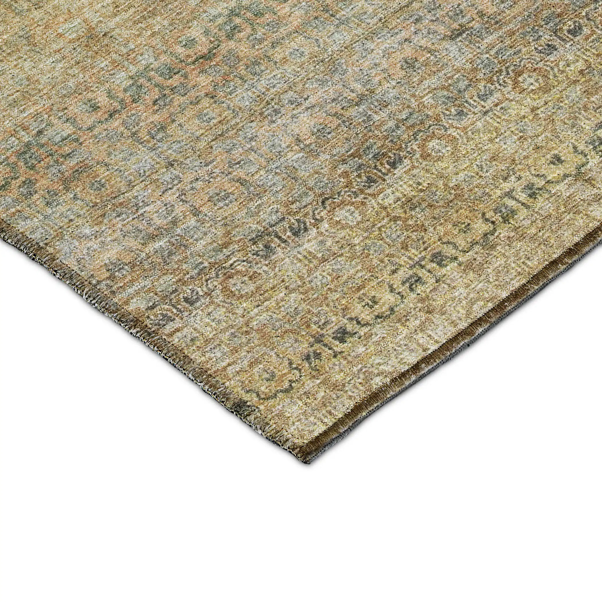 Dalyn Burano BU12 Wheat Area Rug Corner