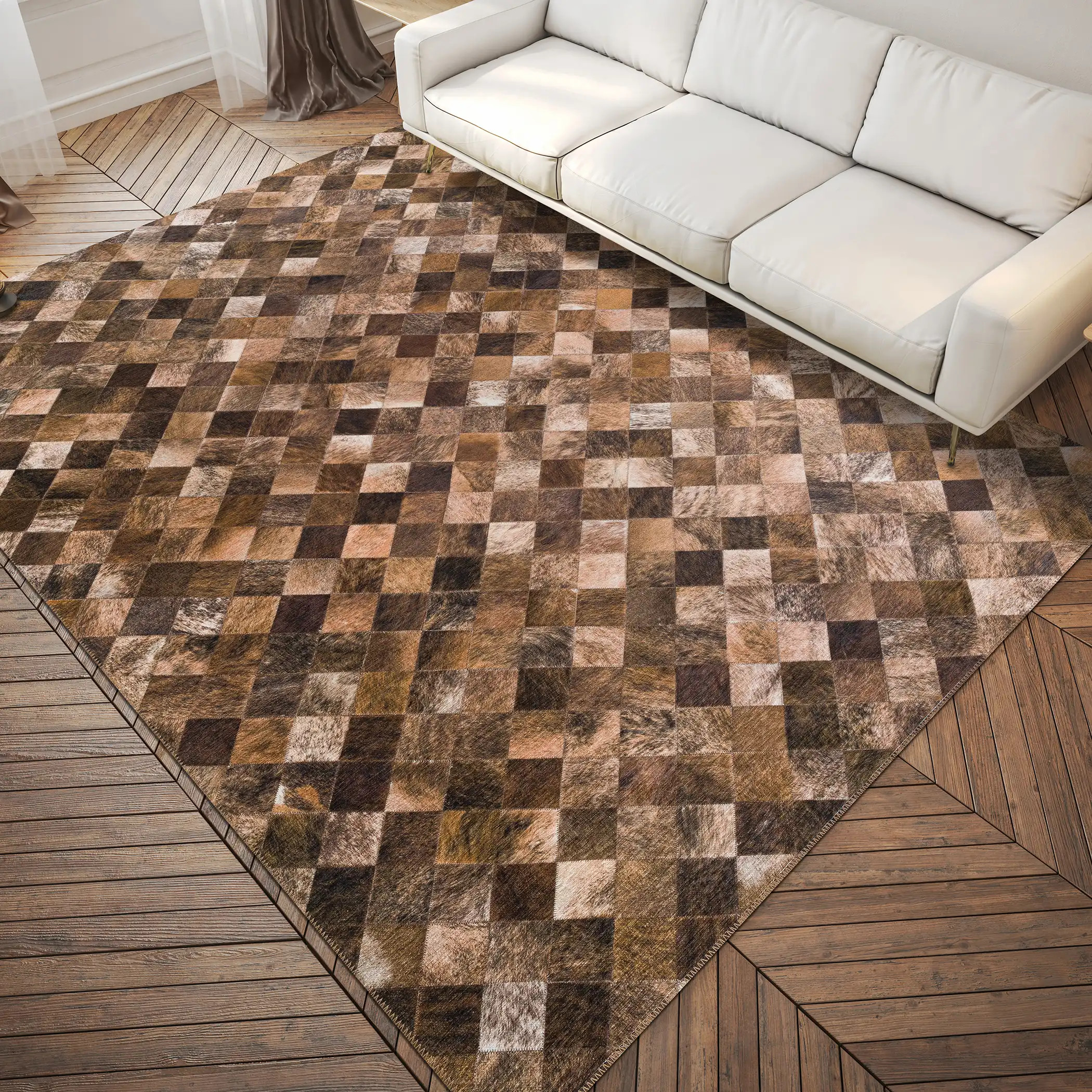 Dalyn Durango SS2 Bison Area Rug Room Scene