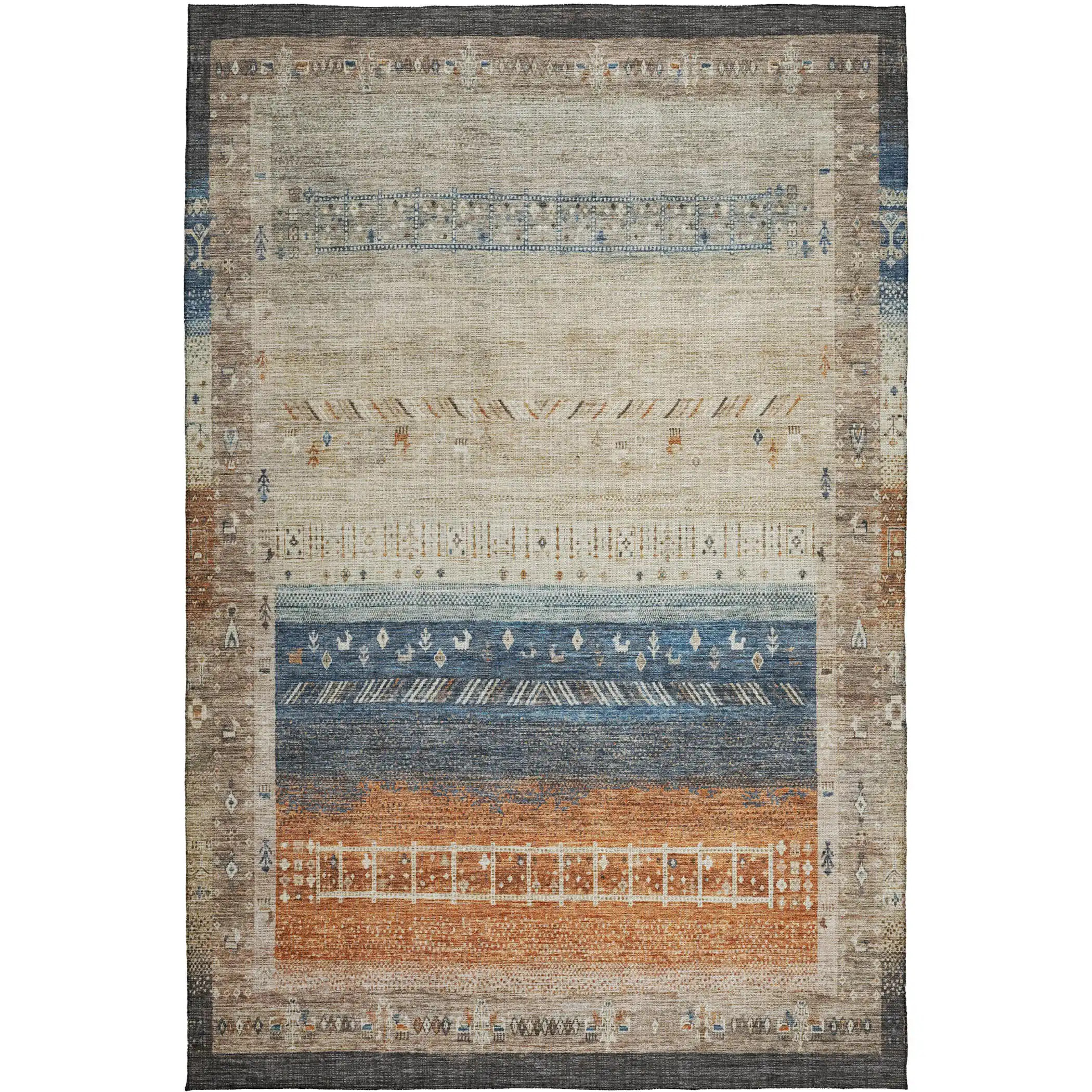 Dalyn Karaj KJ7 Brown Area Rug | Carpetmart.com - Carpet & Tile Mart
