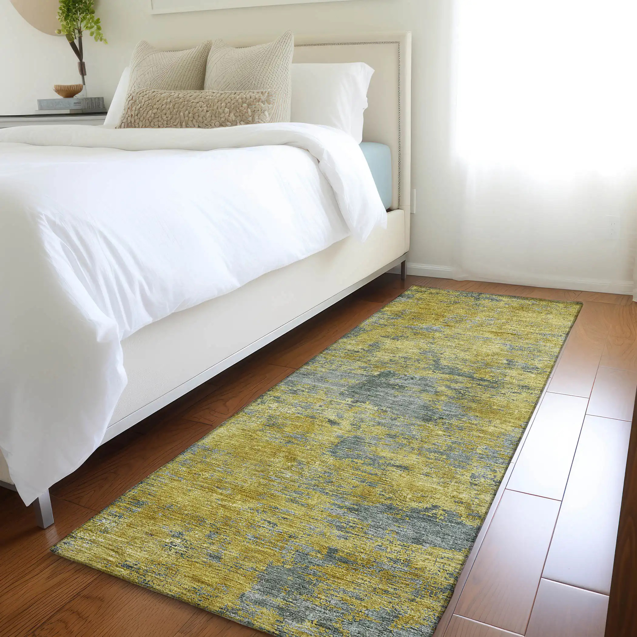 Dalyn Kochi KC2 Gold Area Runner Room Scene