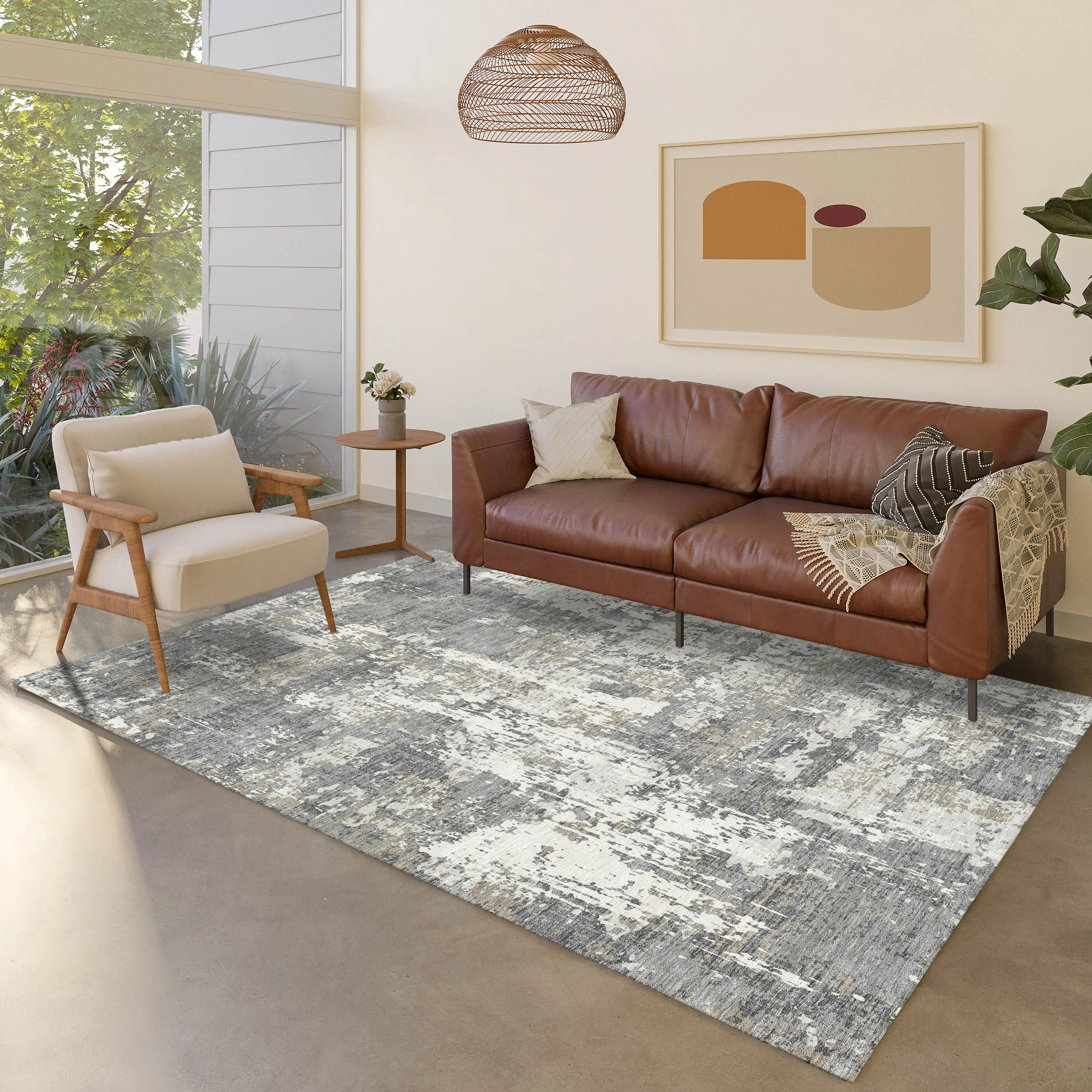 Dalyn Kochi KC7 Gray Area Rug - Carpet & Tile Mart