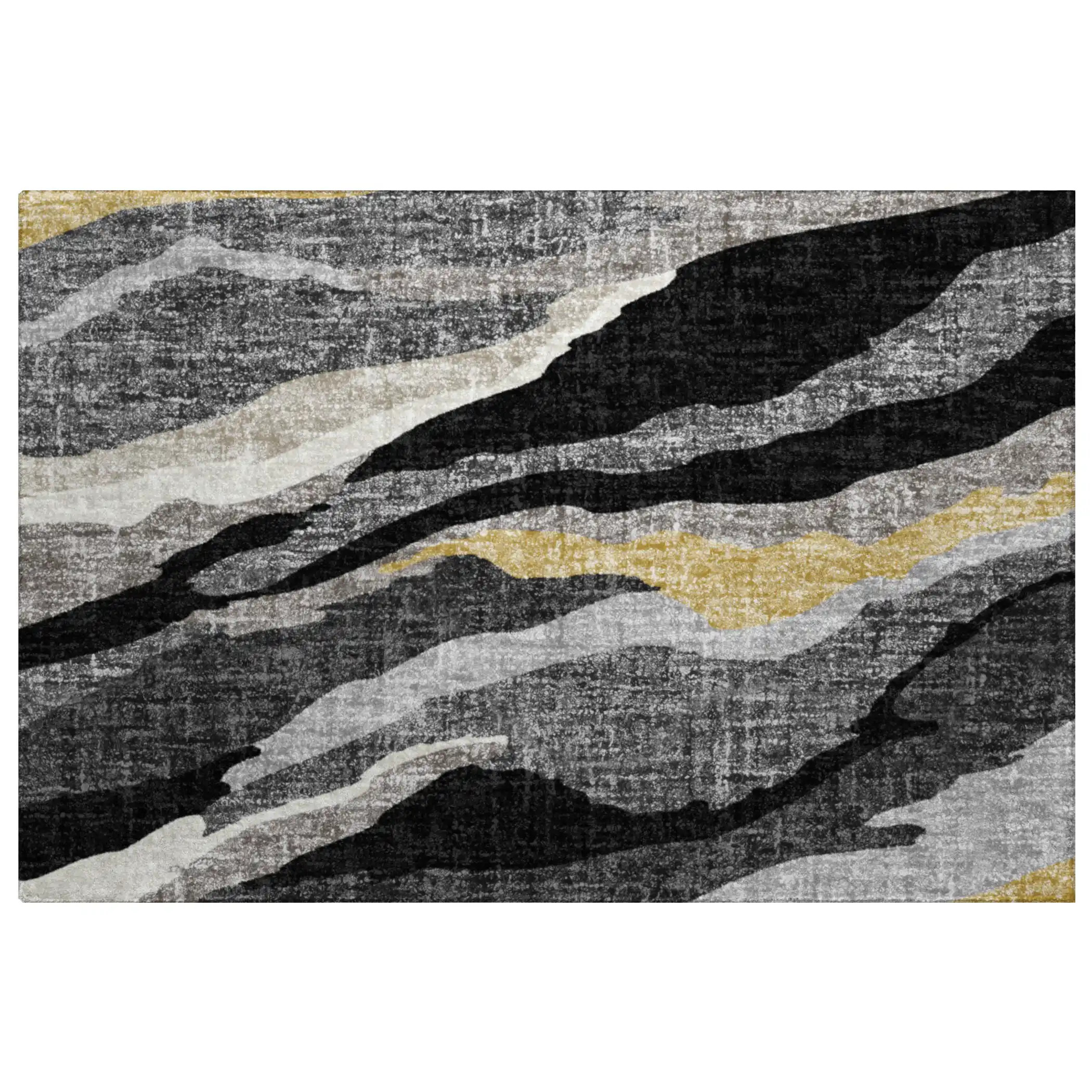 Dalyn Lorenzo LN4 Black Area Rug | Carpetmart.com - Carpet & Tile Mart