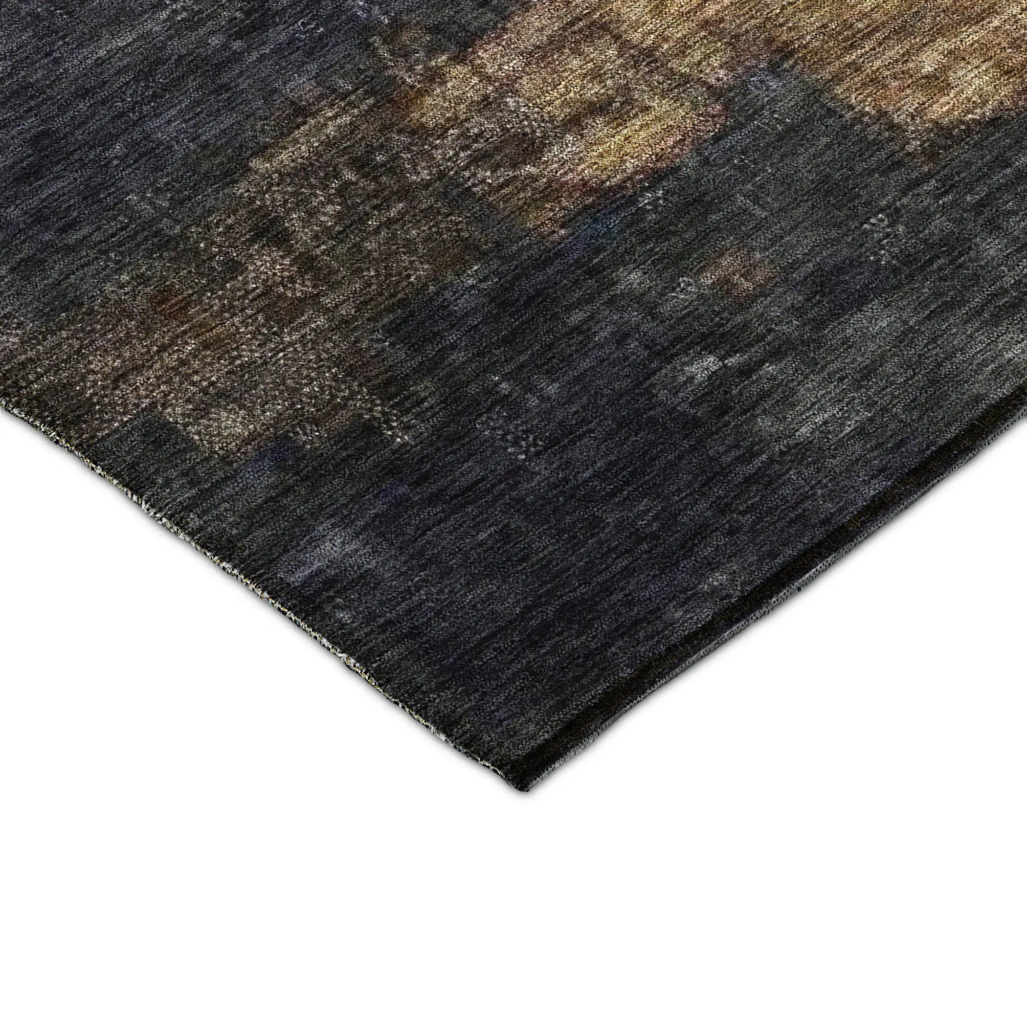 Dalyn Nouveau NV17 Charcoal Area Rug Corner