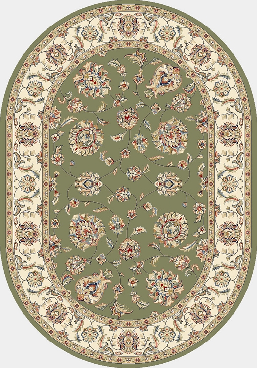 Ancient Garden 57365-4464 Green/Ivory (44 Green) Area Rug by Dynamic Rugs