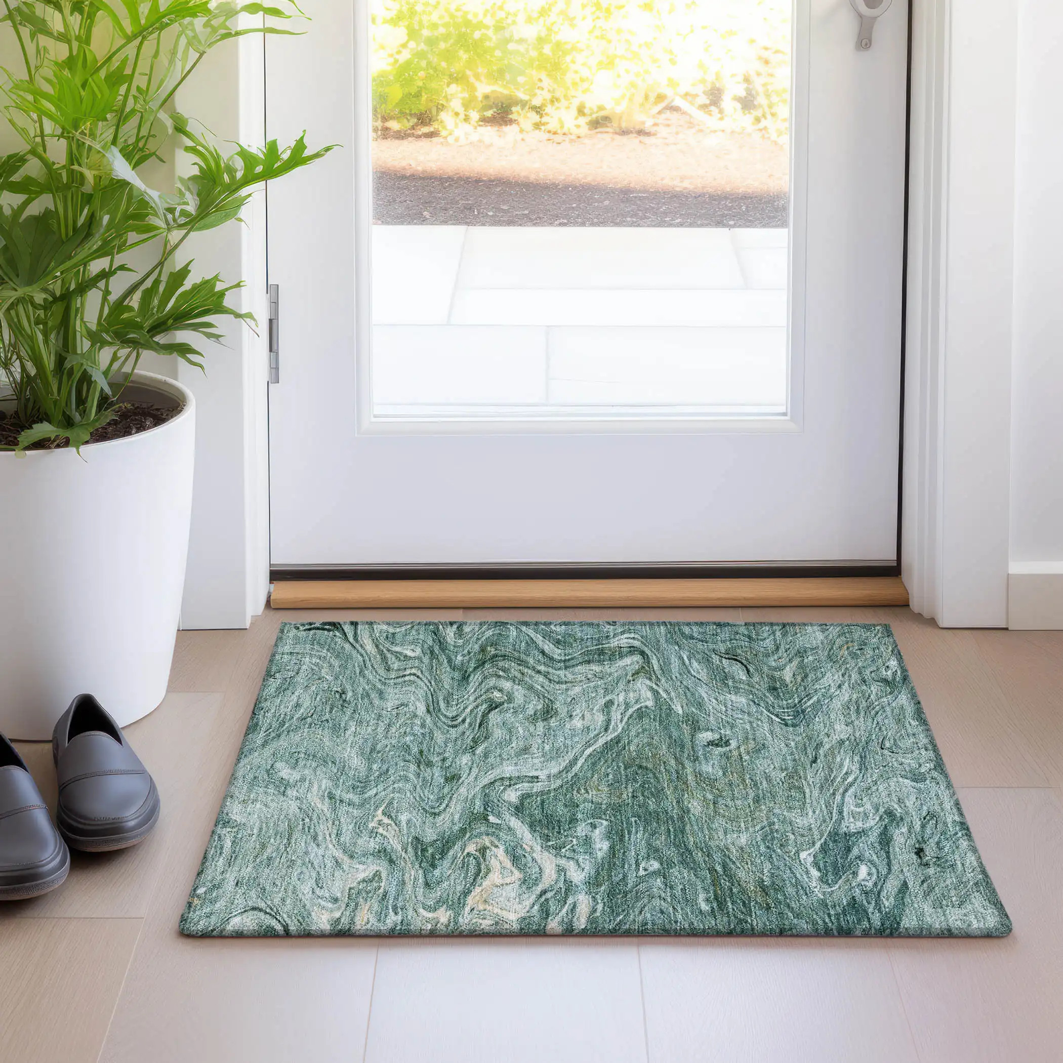 Dalyn Ravenna RN8 Teal Area Rug - Carpet & Tile Mart