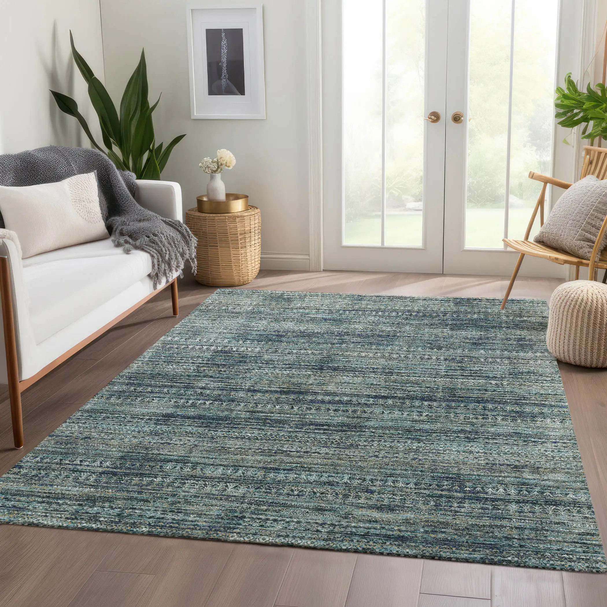 Dalyn Solace SL3 Teal Area Rug | Carpetmart.com - Carpet & Tile Mart
