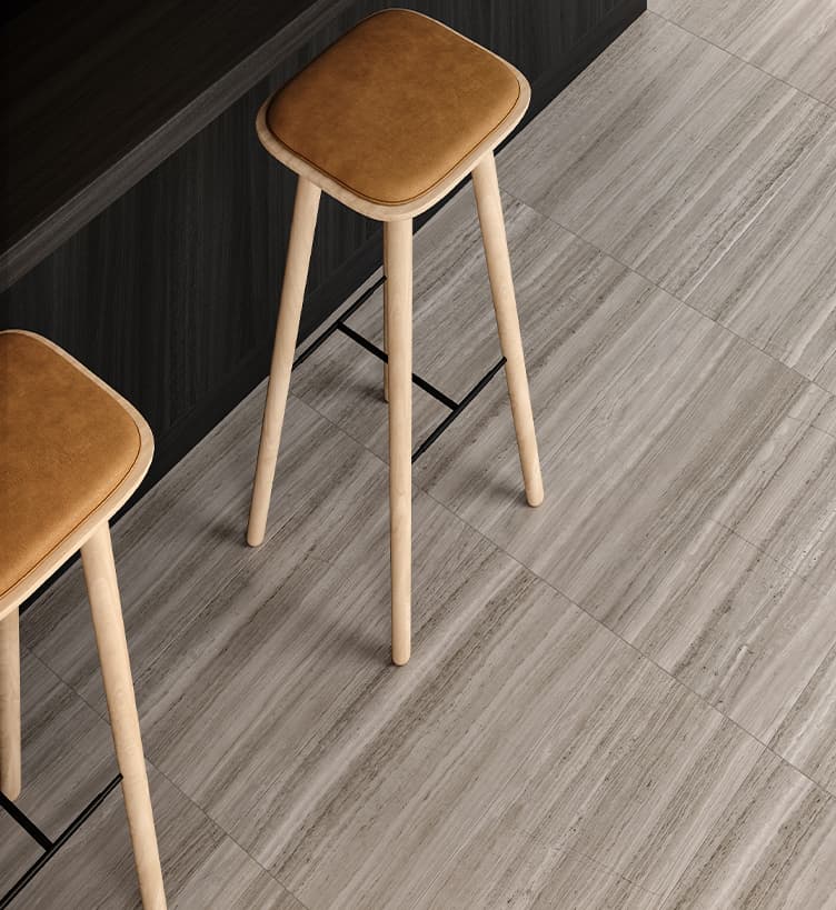 Marble 12X24 Limestone Honed 5000-0279-0 Strada Mist Tile Room Scene