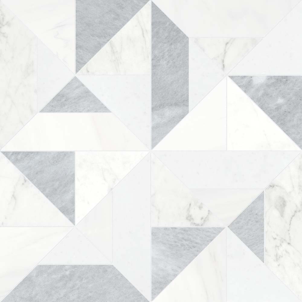 Utopio Tria 16x16 Mosaic Honed 5001-0434-0 Polar Tile