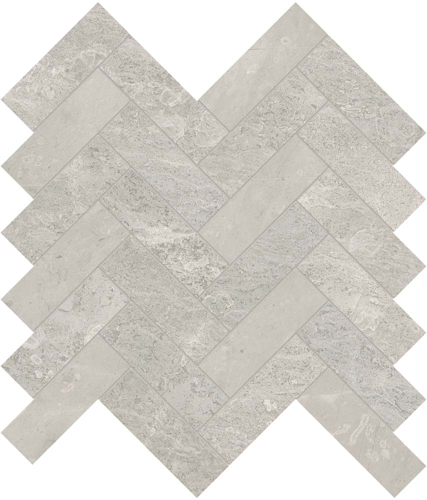 Marble 1X4 Herringbone Mosaic Honed 5001-0244-0 Anciano Grigio