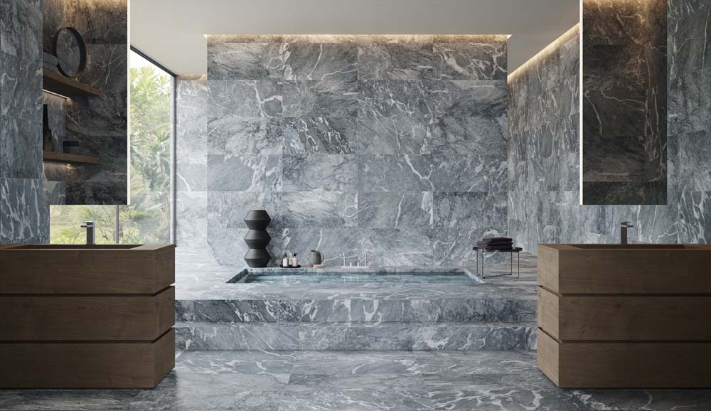 Marble 18X36 Brushed 5000-0567-0 Aqua Intenso Tile | Carpetmart