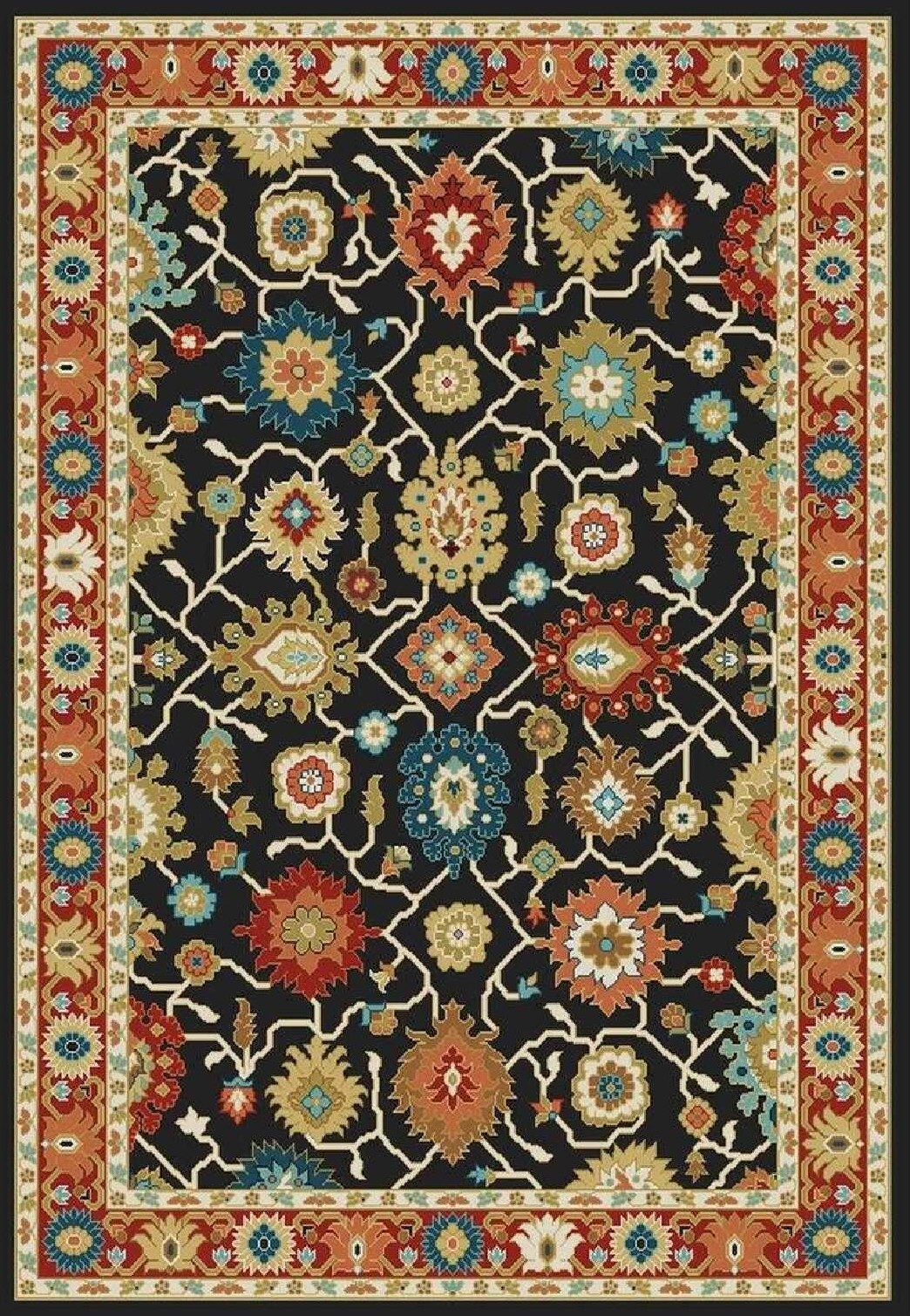Nubrisa Taj Mahal 5090 Black Area Rug | Carpetmart.com - Carpet