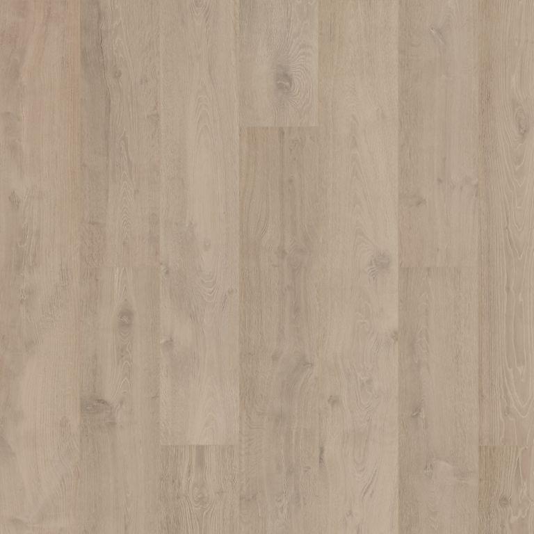 Karastan BelleLuxe Chateau Leon KLWO2-01 Cathedral Taupe Oak 9-7/16" X 80-1/2" 10 MM Laminate Flooring Swatch