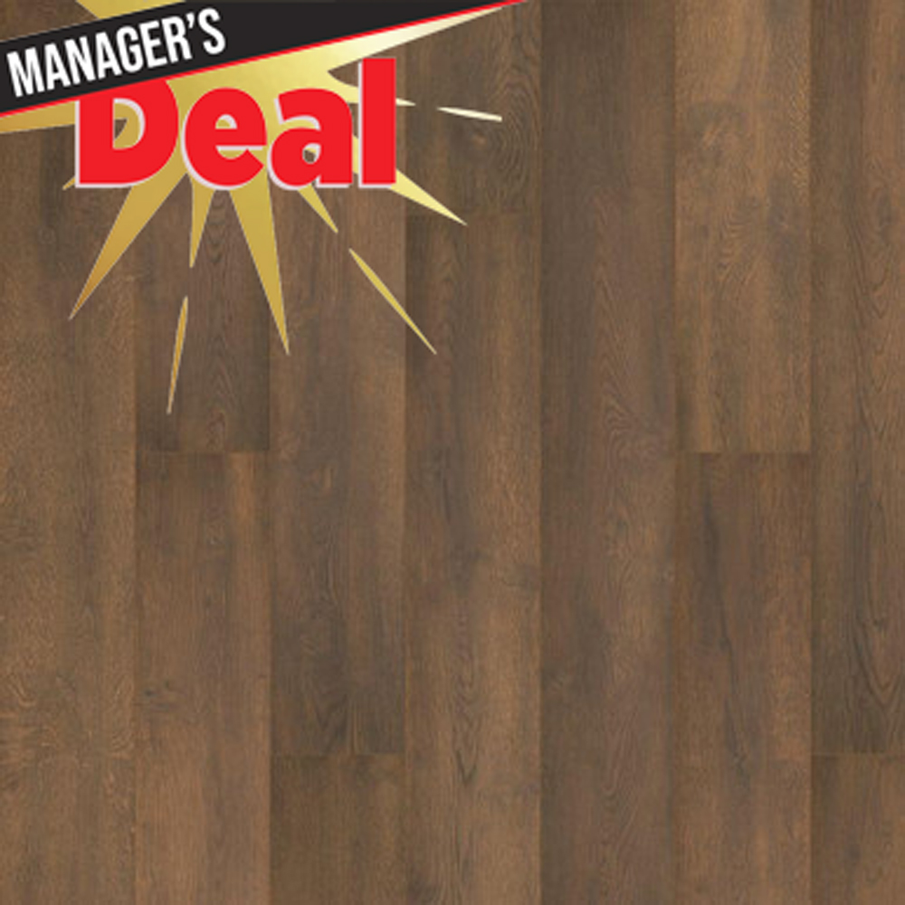 Karastan BelleLuxe Chateau Leon KLWO2-05 CalvaryBrown Oak 9-7/16" X 80-1/2" 10 MM Laminate Flooring Swatch Deal