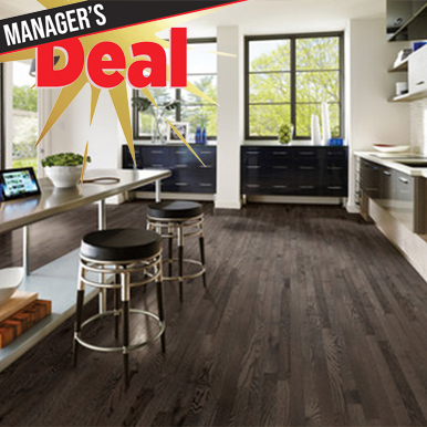 Robbins Natural Forest Smooth NFSK338S Nickel Gray 3/4" X 3 1/4" Oak Hardwood Flooring Room Scene Deal