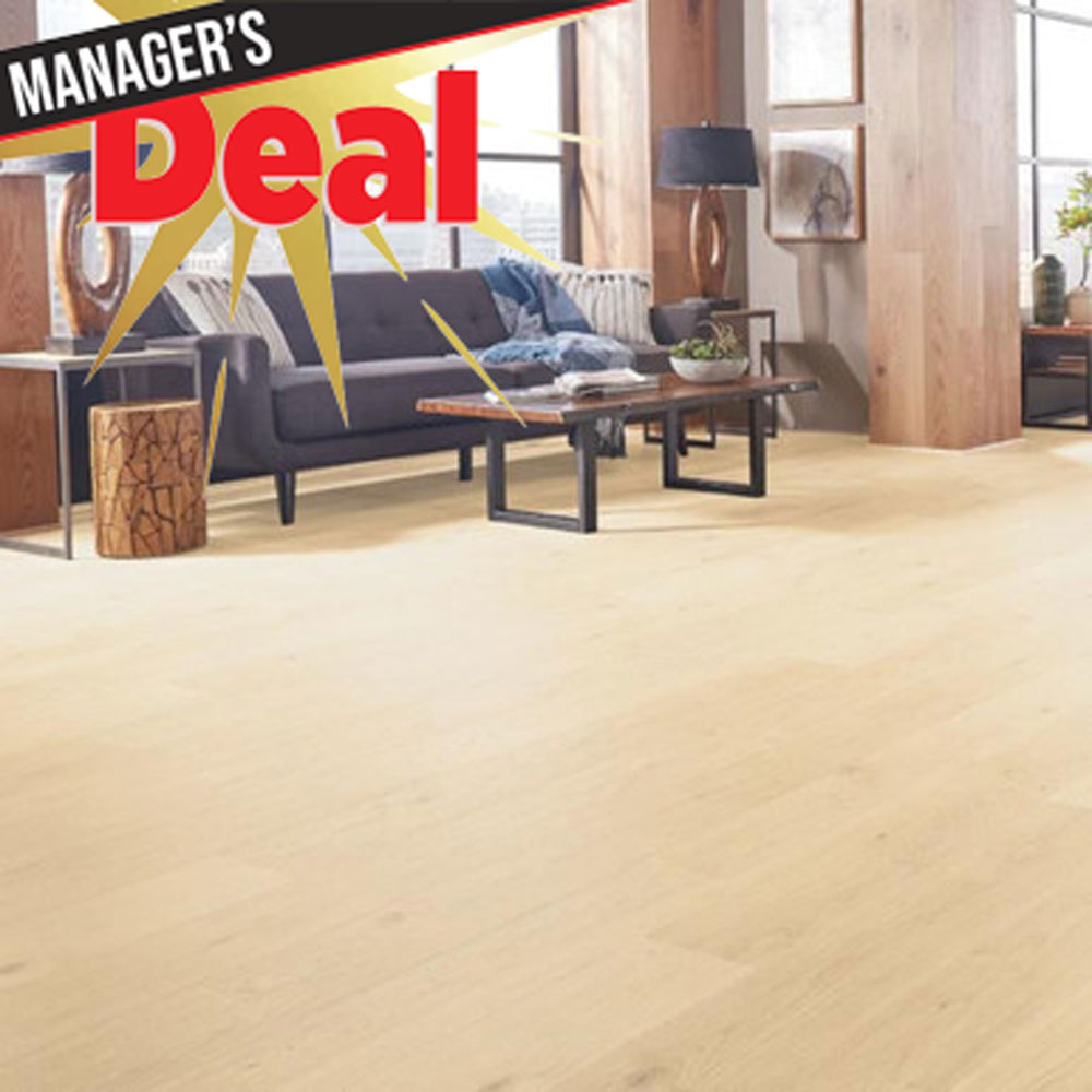 Mohawk Pergo Elements Ultra Transom PSR06-01 Preservation Oak 8-11/32" X 54-11/32" 14 MM Laminate Flooring Room Scene Deal