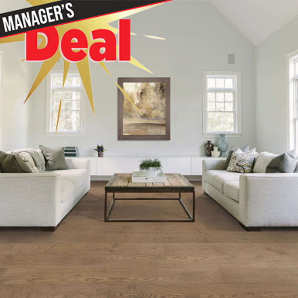 Nubrisa Cape-Isle Marina Oak 3/8" X 9" White Oak Hardwood Flooring Room Scene Deal