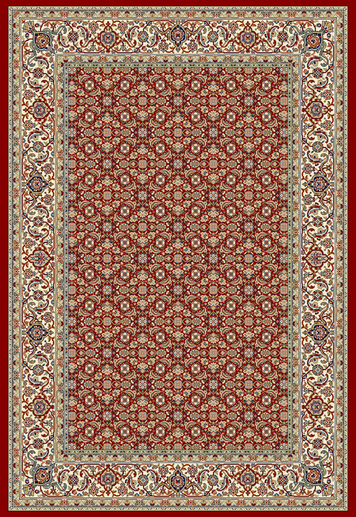 Ancient Garden 57011-1414 Red/Ivory by Dynamic Rugs