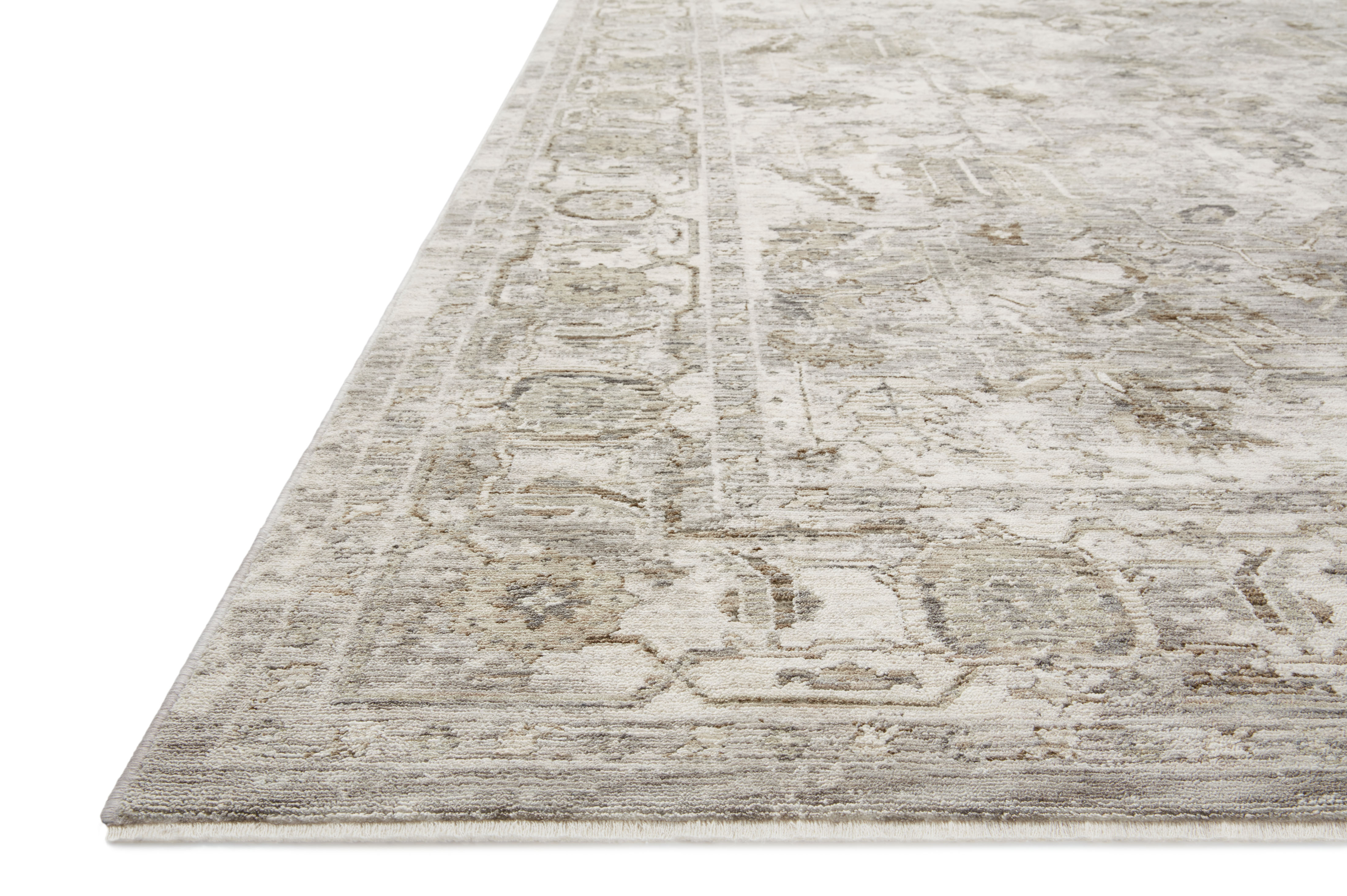 Honora HON-06 Grey Taupe Area Rug - Amber Lewis x Loloi Corner
