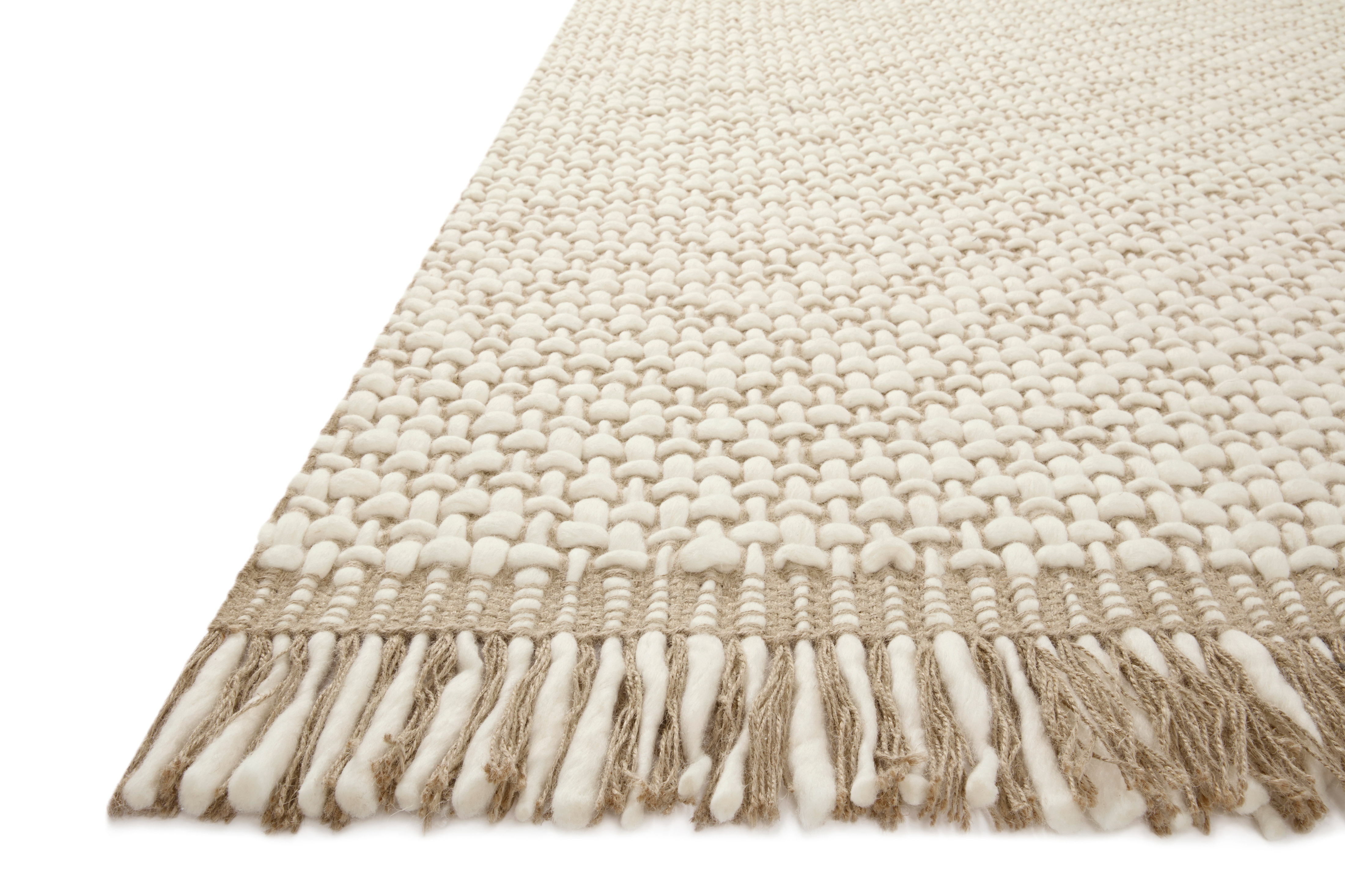 Yellowstone YEL-01 Natural Ivory Area Rug - Amber Lewis x Loloi Corner