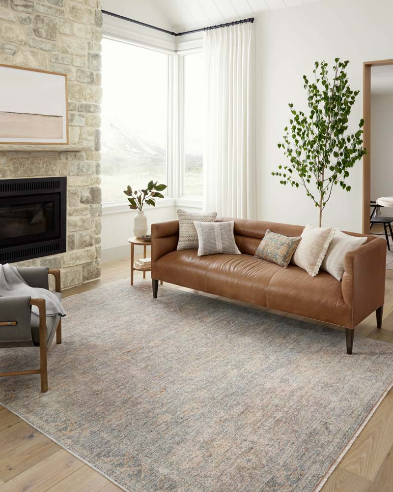 Blake BLA-01 Sky Beige Area Rug - Angela Rose x Loloi Room Scene
