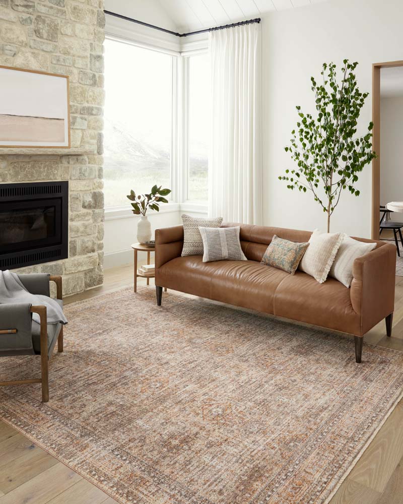 Blake BLA-06 Oatmeal Spice Area Rug - Angela Rose x Loloi Room Scene