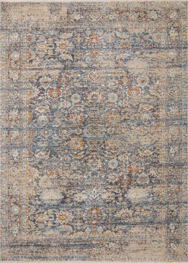 Blake BLA-07 Navy Multi Area Rug - Angela Rose x Loloi