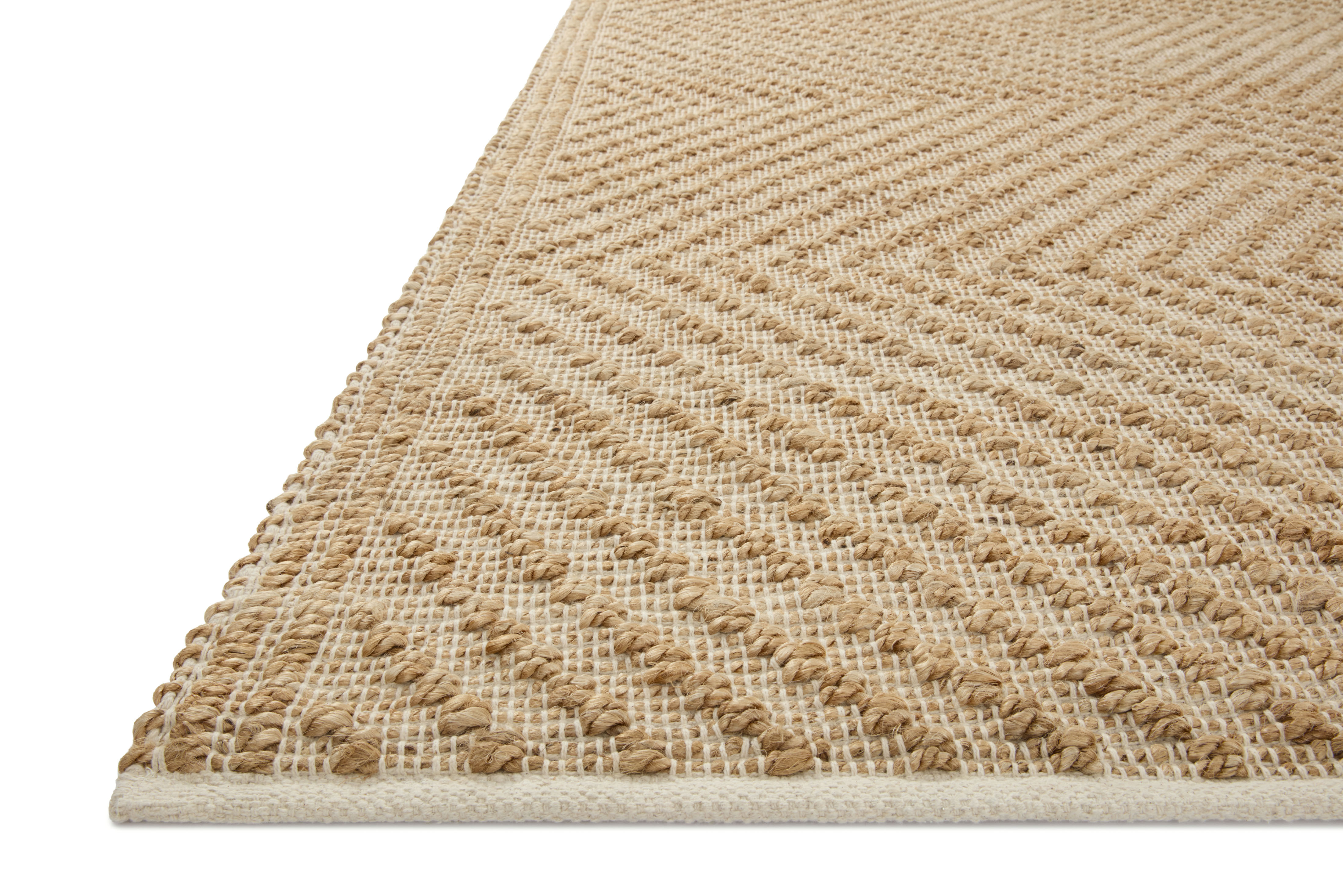 Colton CON-04 Natural Ivory Area Rug - Angela Rose x Loloi Corner