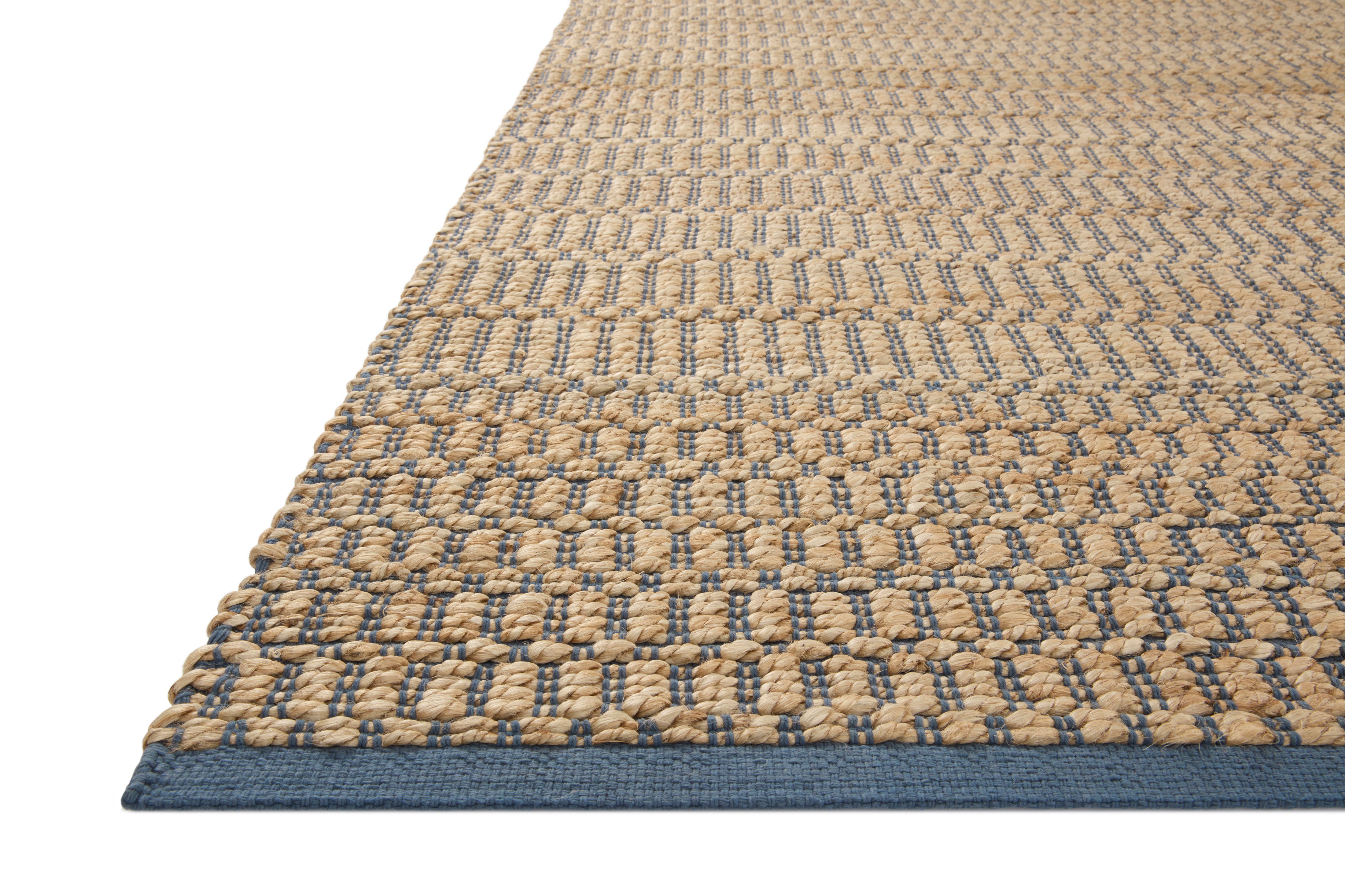 Colton CON-05 Natural Navy Area Rug - Angela Rose x Loloi Corner