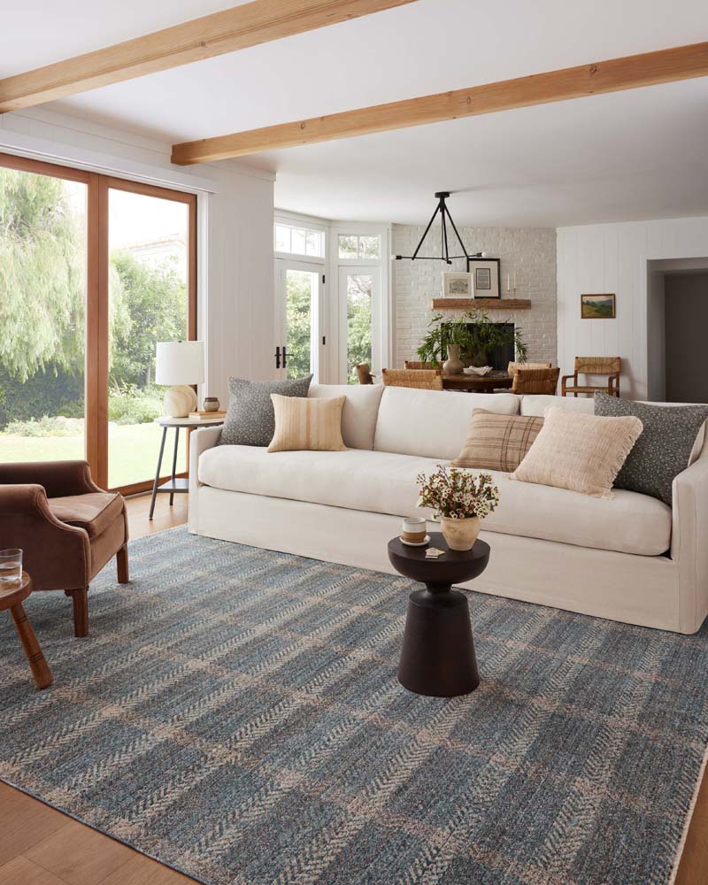 Ember EMB-03 Blue Beige Area Rug - Angela Rose x Loloi Room Scene