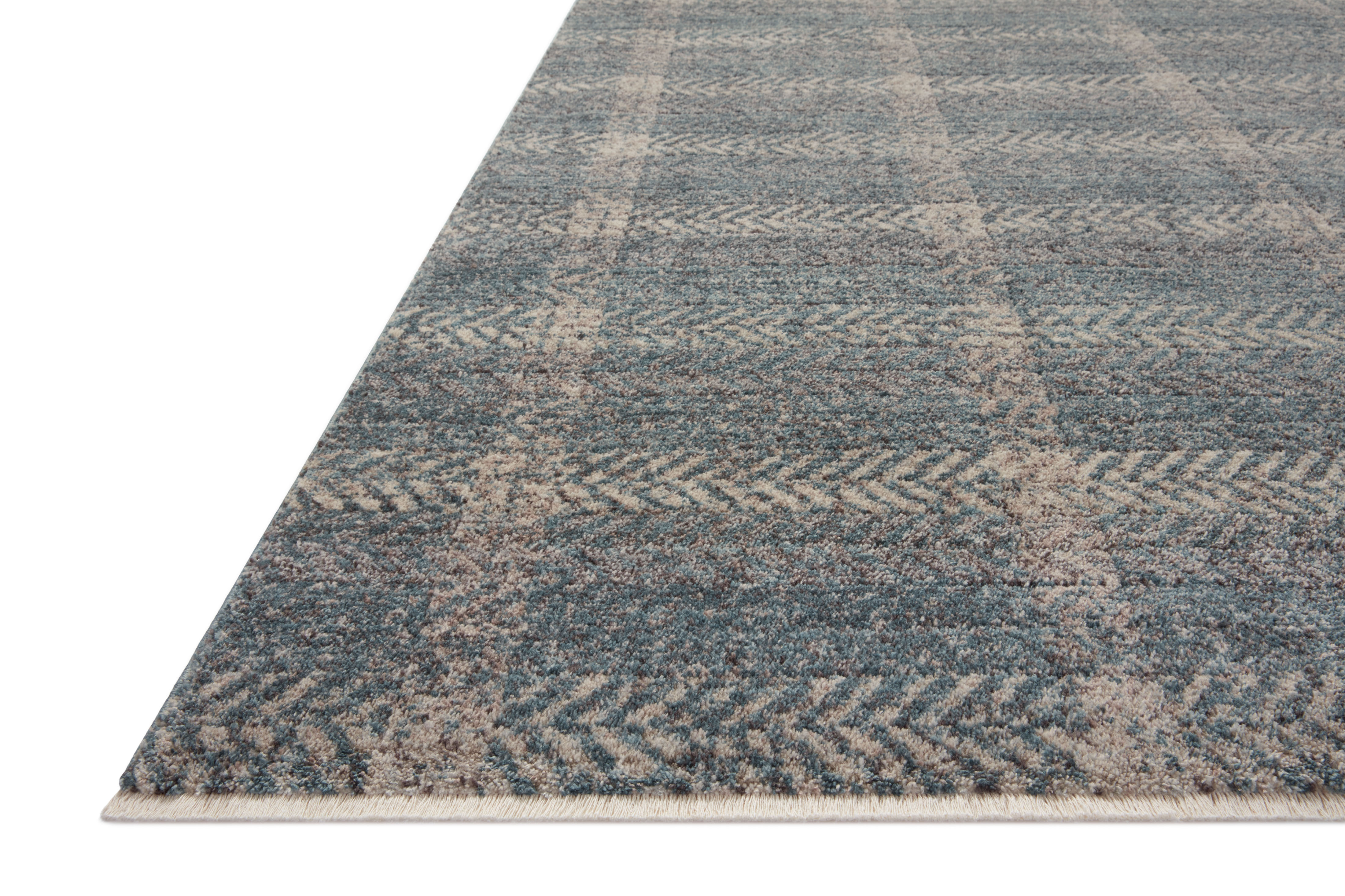 Ember EMB-03 Blue Beige Area Rug - Angela Rose x Loloi Corner