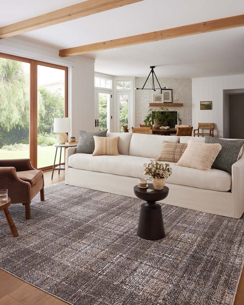 Ember EMB-05 Graphite Multi Area Rug - Angela Rose x Loloi Room Scene
