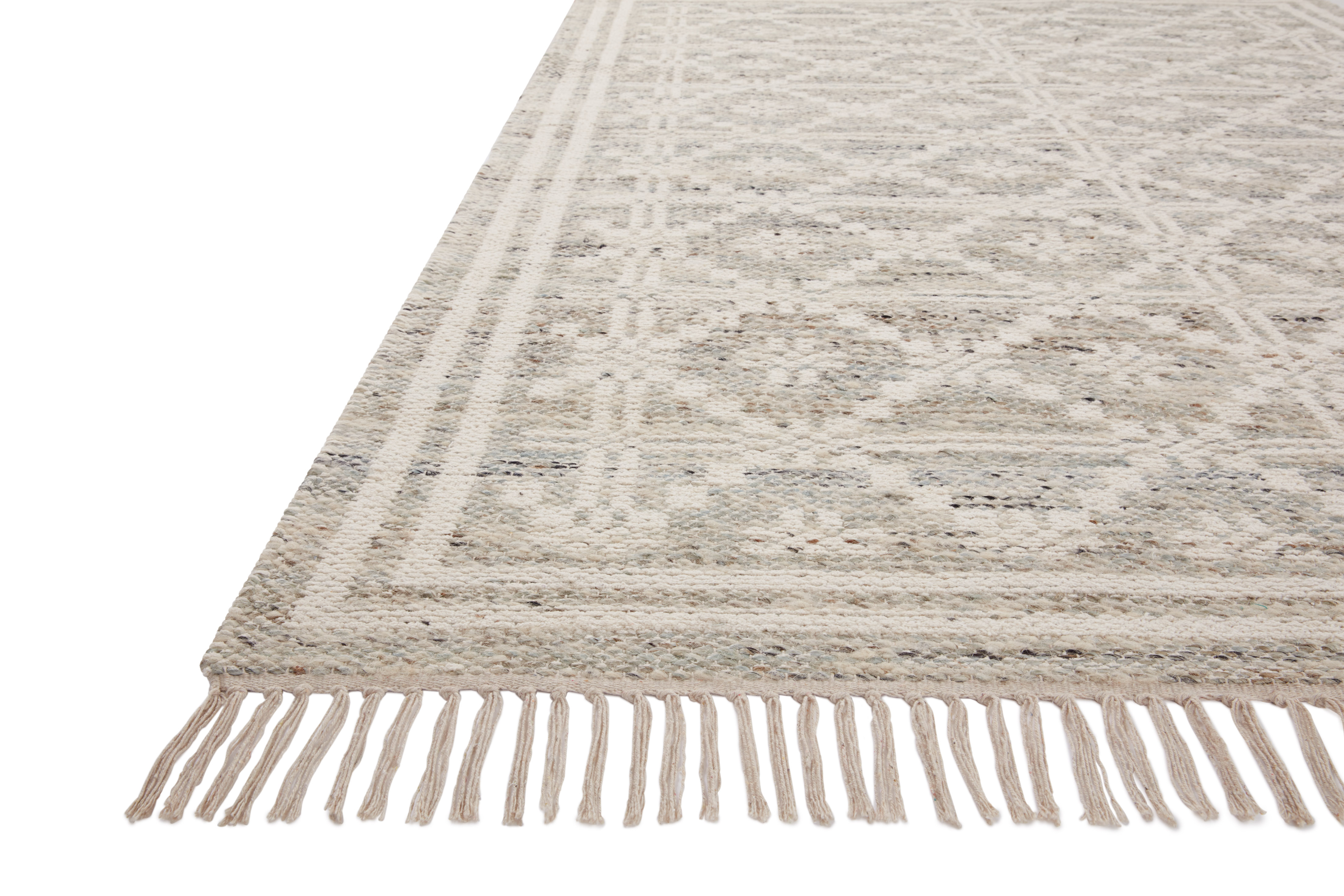 Rivers RIV-02 Lagoon Ivory Area Rug - Angela Rose x Loloi Corner