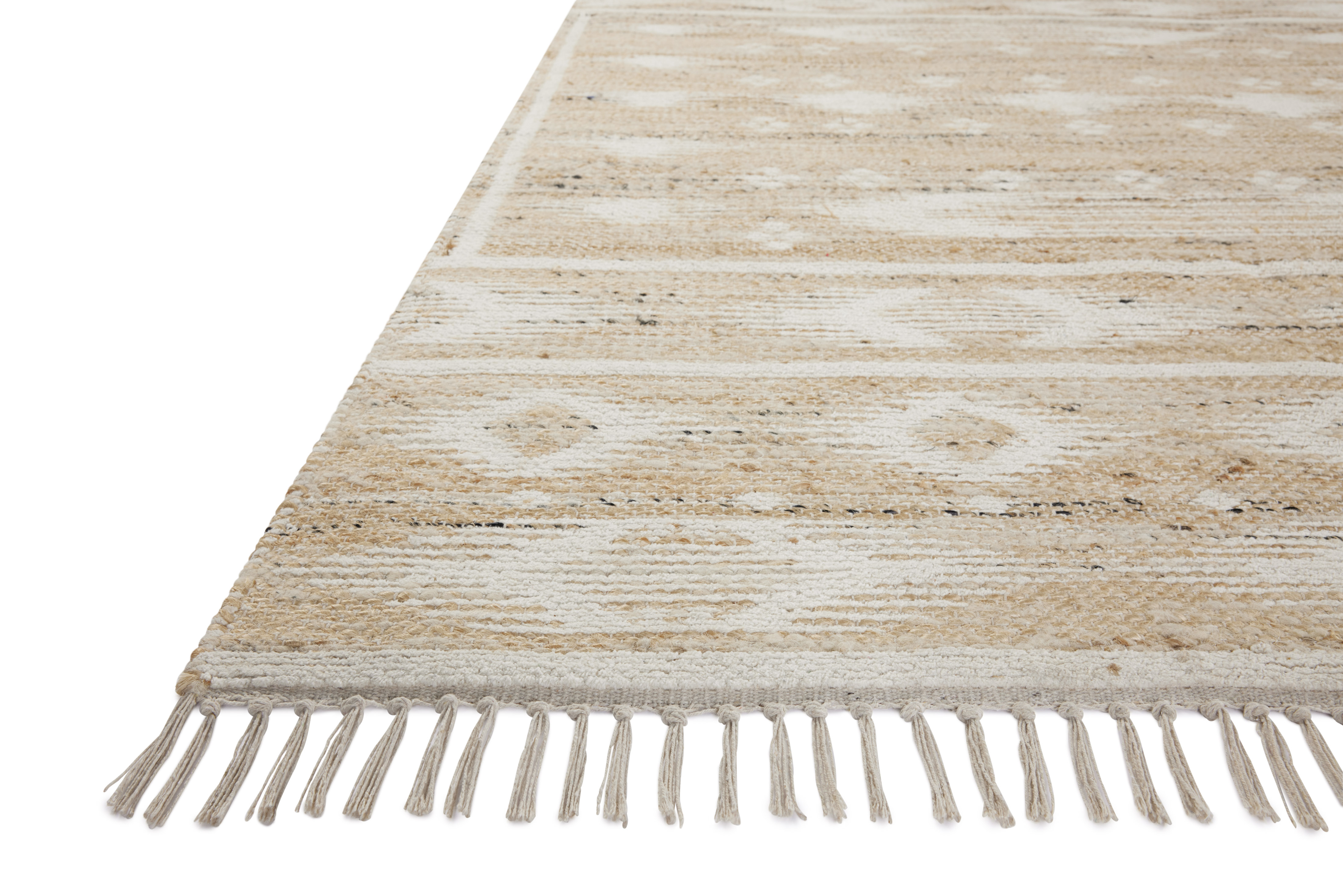 Rivers RIV-04 Natural Ivory Area Rug - Angela Rose x Loloi Corner