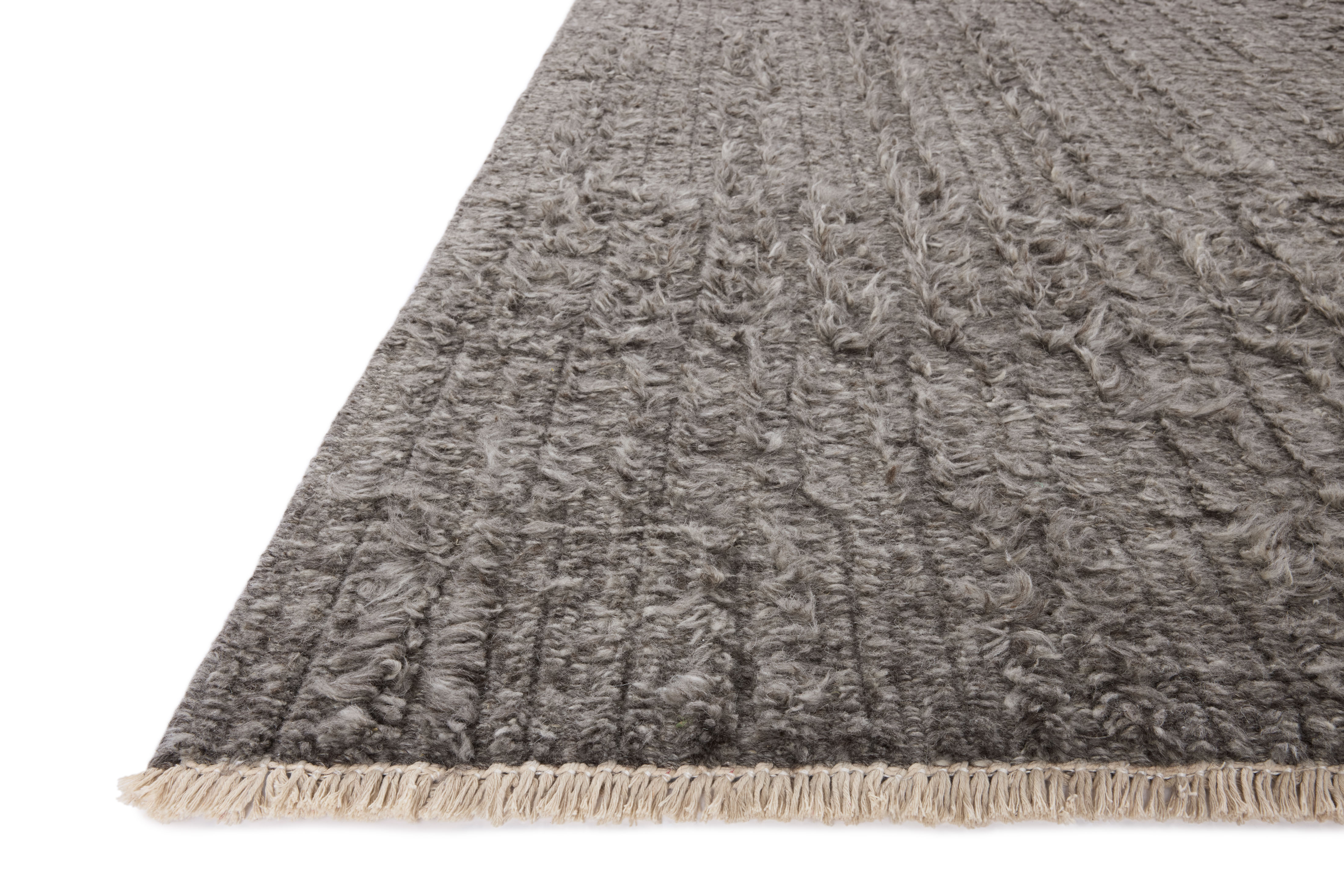 Dana DNA-01 Granite Area Rug - Brigette Romanek x Loloi Corner