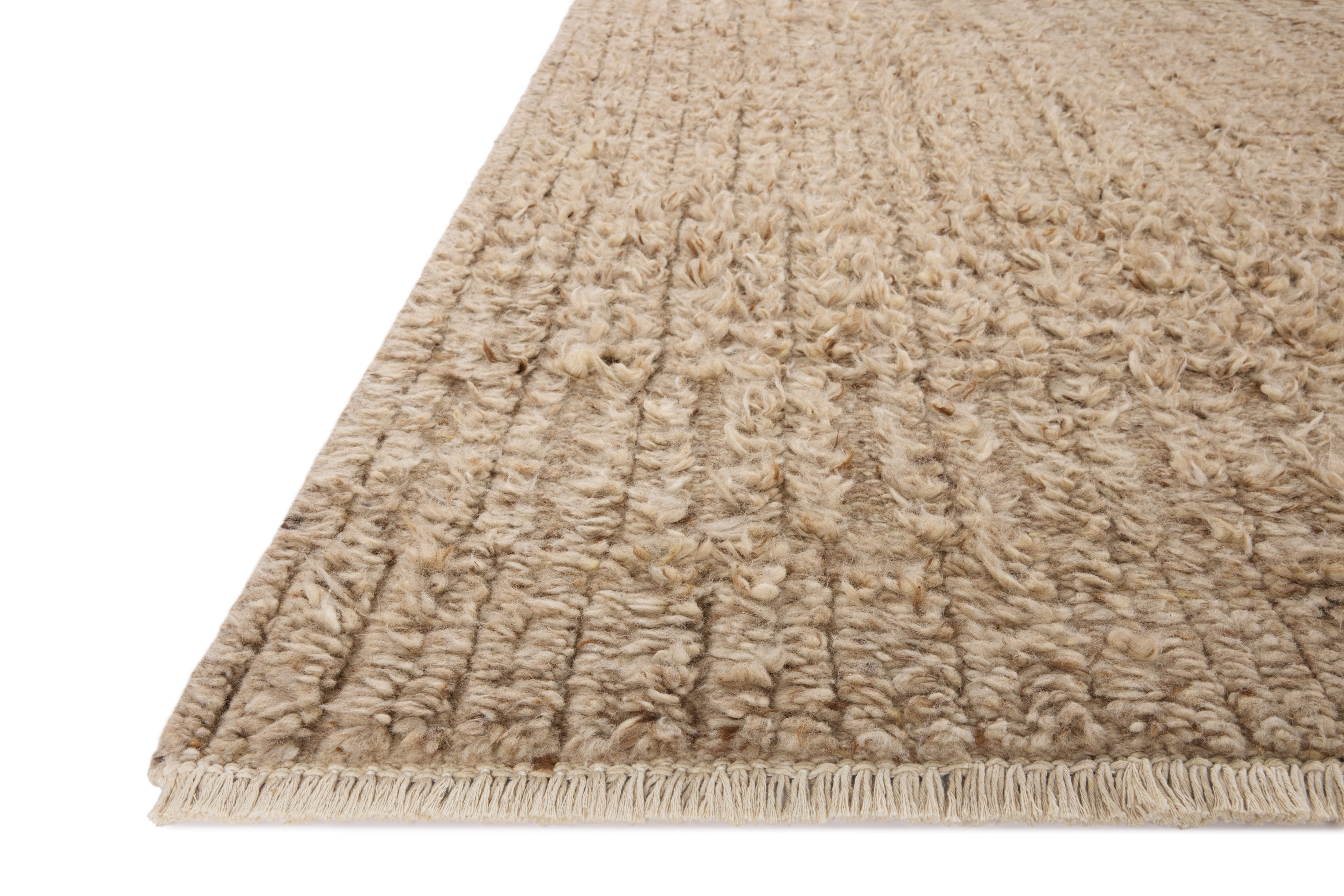Dana DNA-01 Sand Area Rug - Brigette Romanek x Loloi Corner