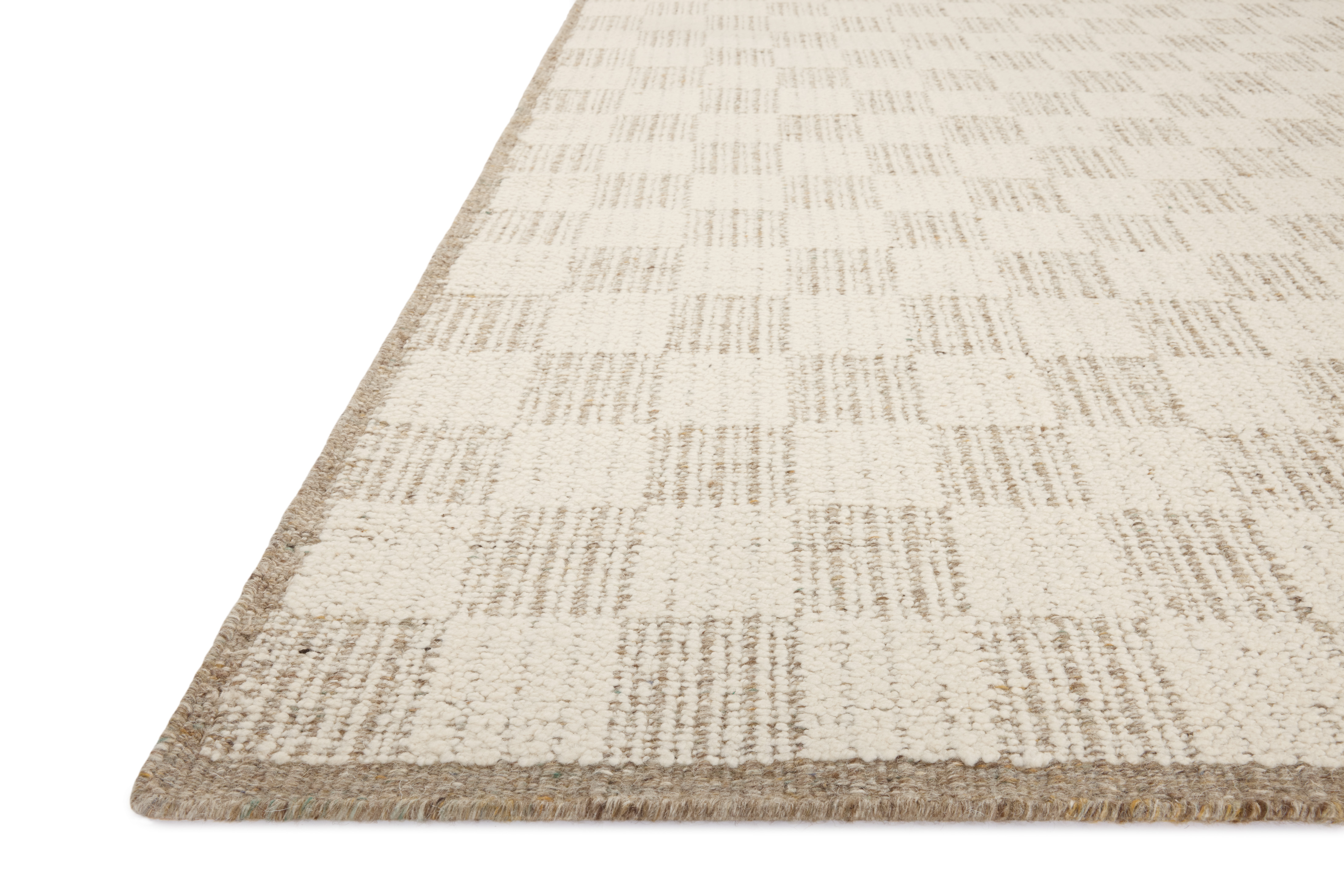 Knox KNX-01 Ivory Khaki Area Rug - Brigette Romanek x Loloi Corner