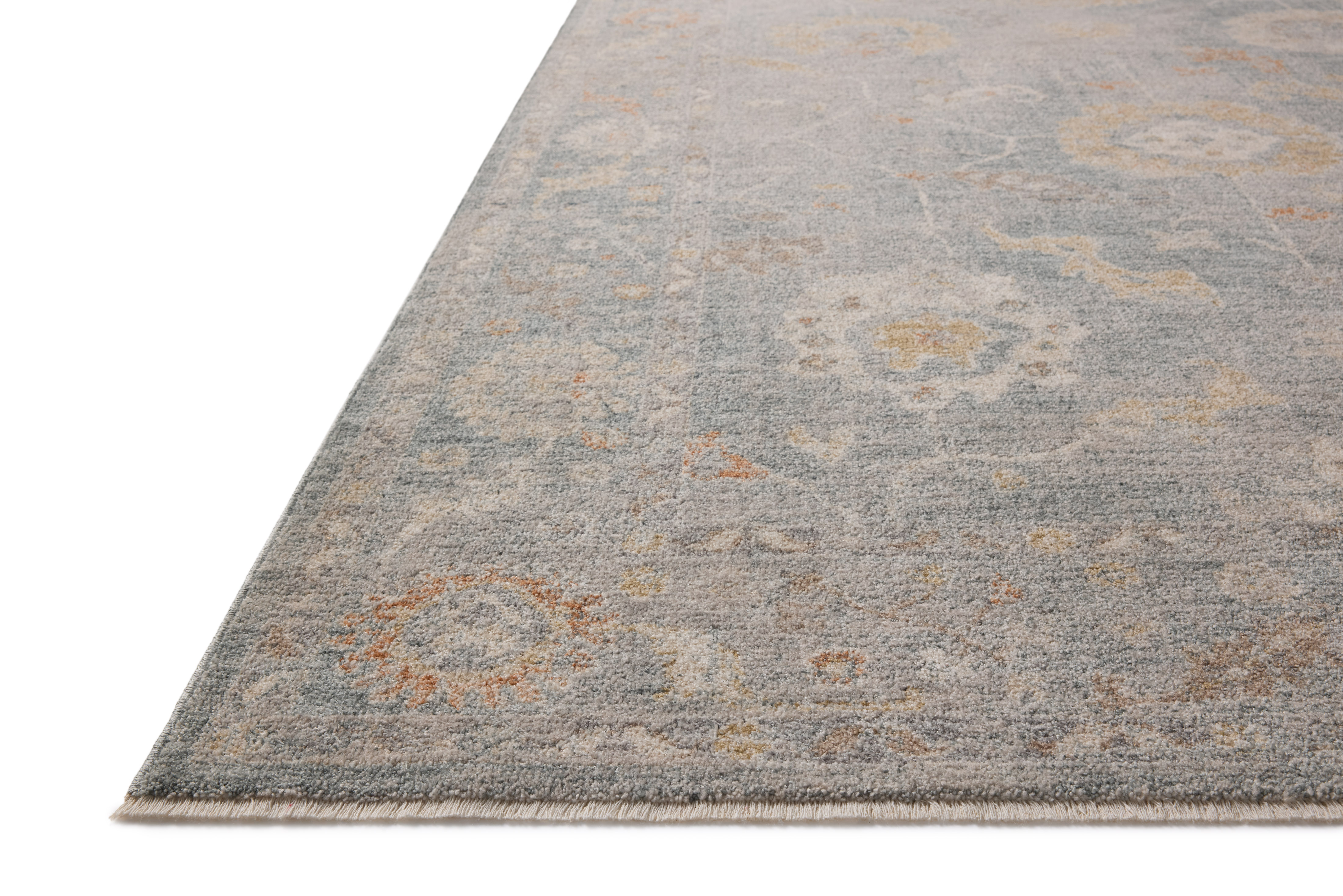 Louisa LOI-02 Oatmeal Slate Area Rug - Chris Loves Julia x Loloi Corner