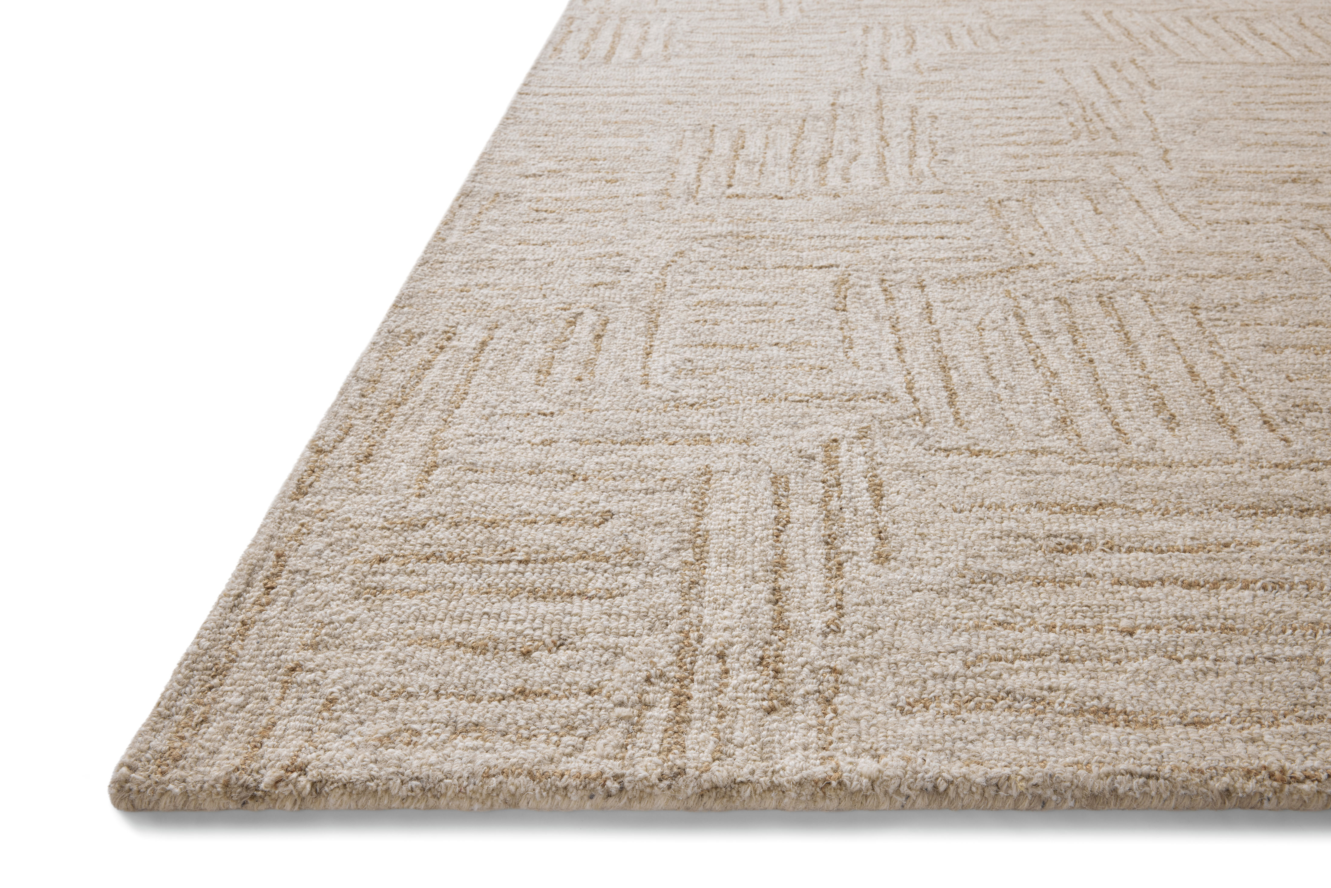 Polly POL-08 Smoke Sand Area Rug - Chris Loves Julia x Loloi Corner