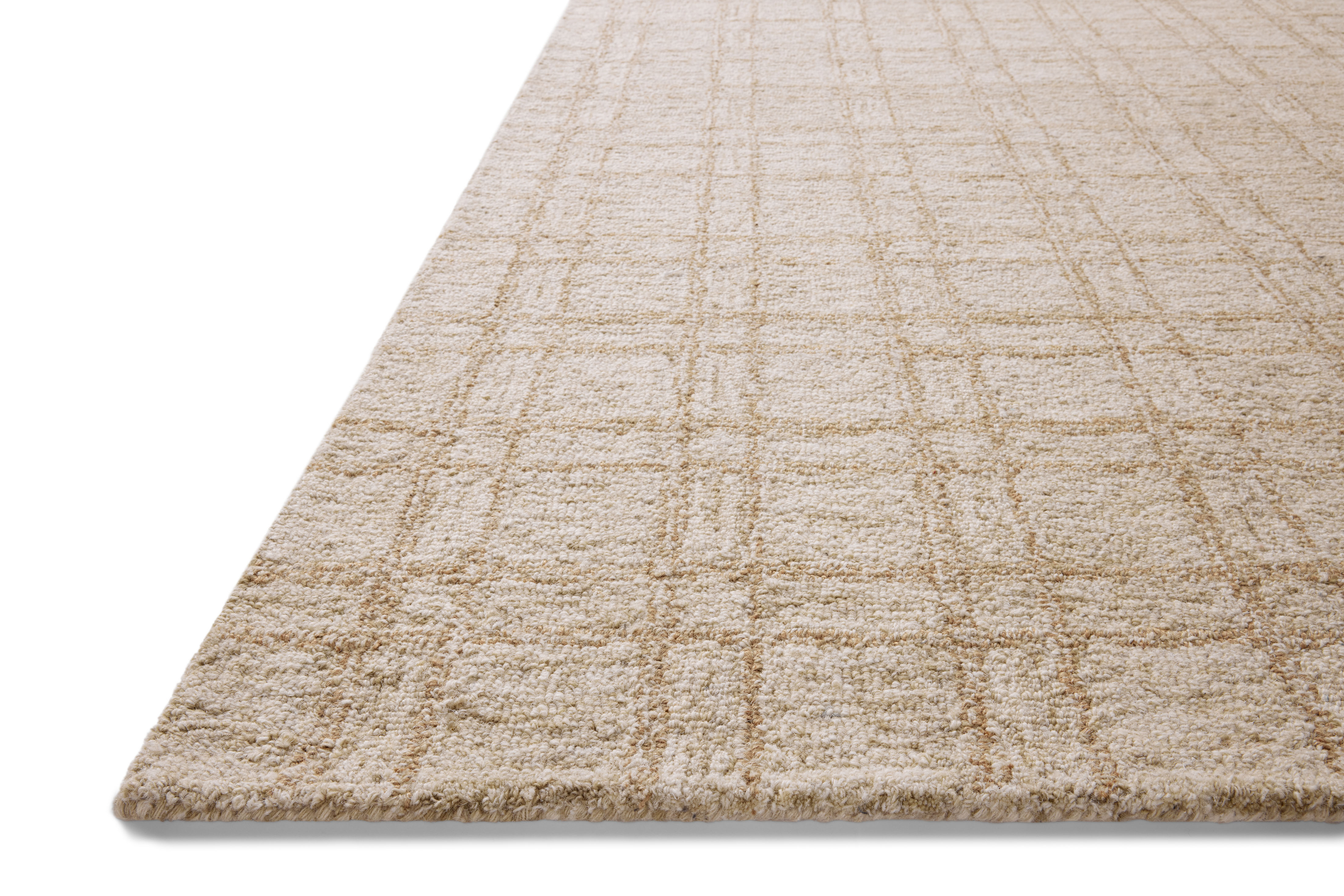 Polly POL-10 Khaki Sand Area Rug - Chris Loves Julia x Loloi Corner