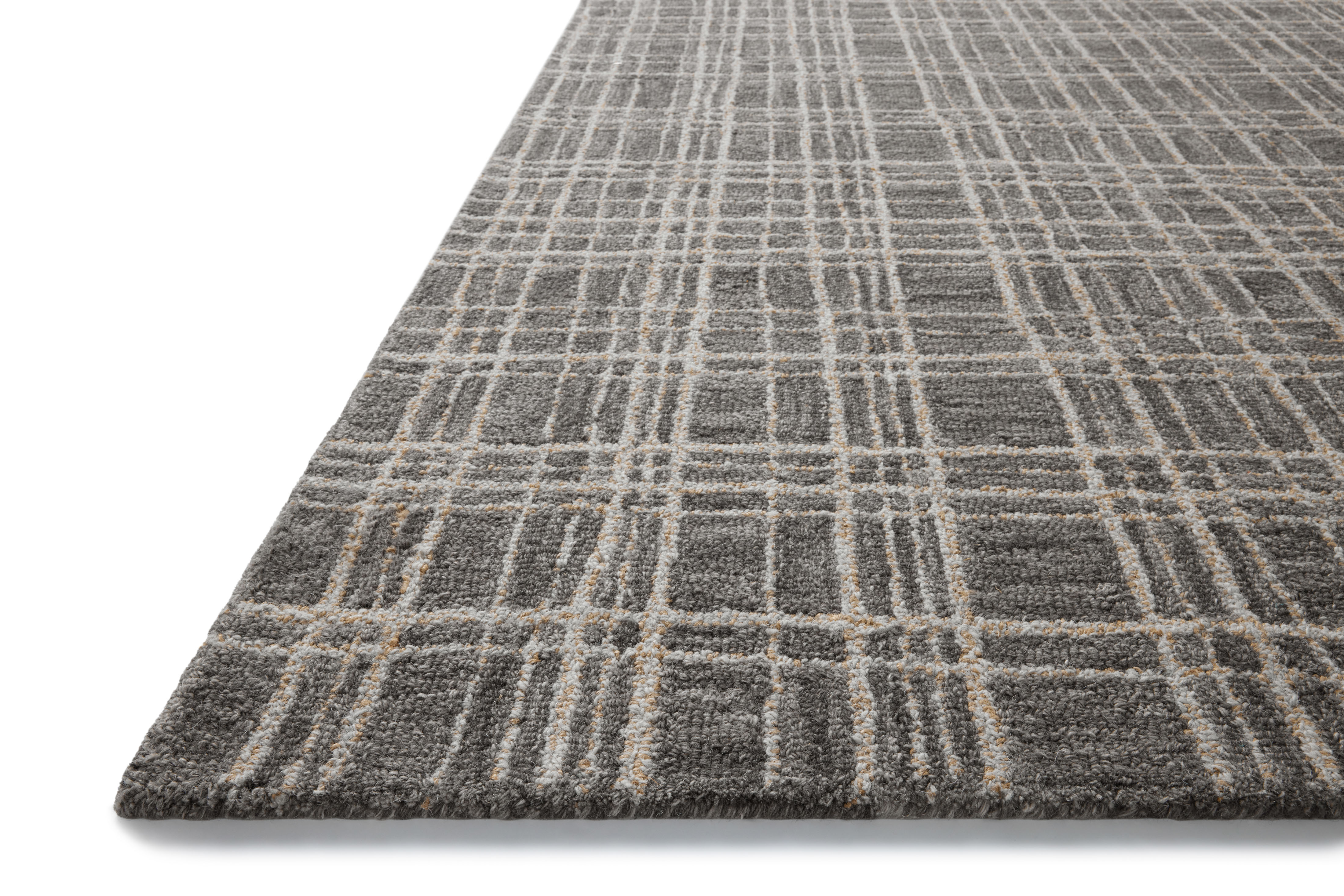 Polly POL-11 Graphite Pebble Area Rug - Chris Loves Julia x Loloi Corner