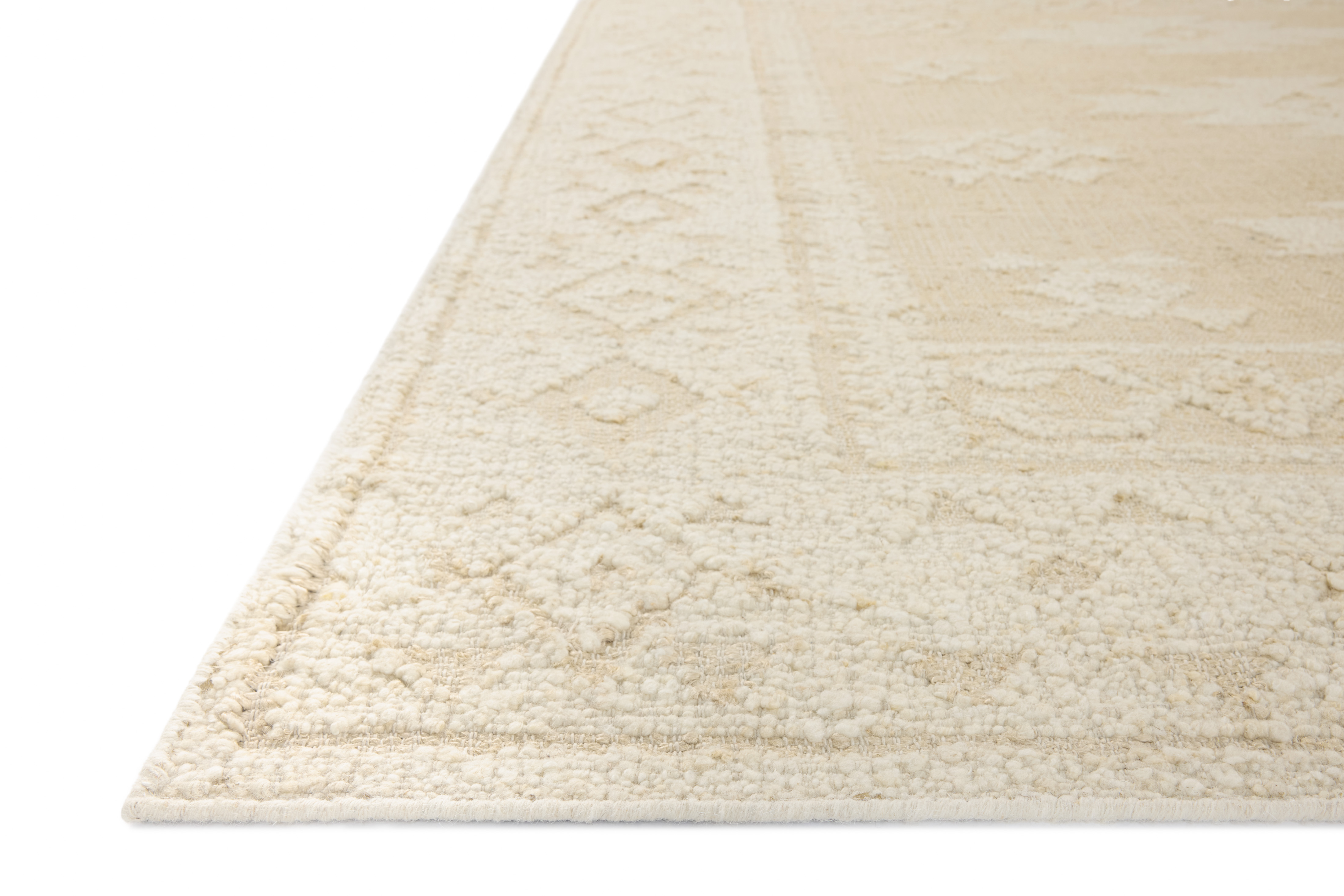 Loloi Alara ALR-01 Ivory Natural Area Rug Corner