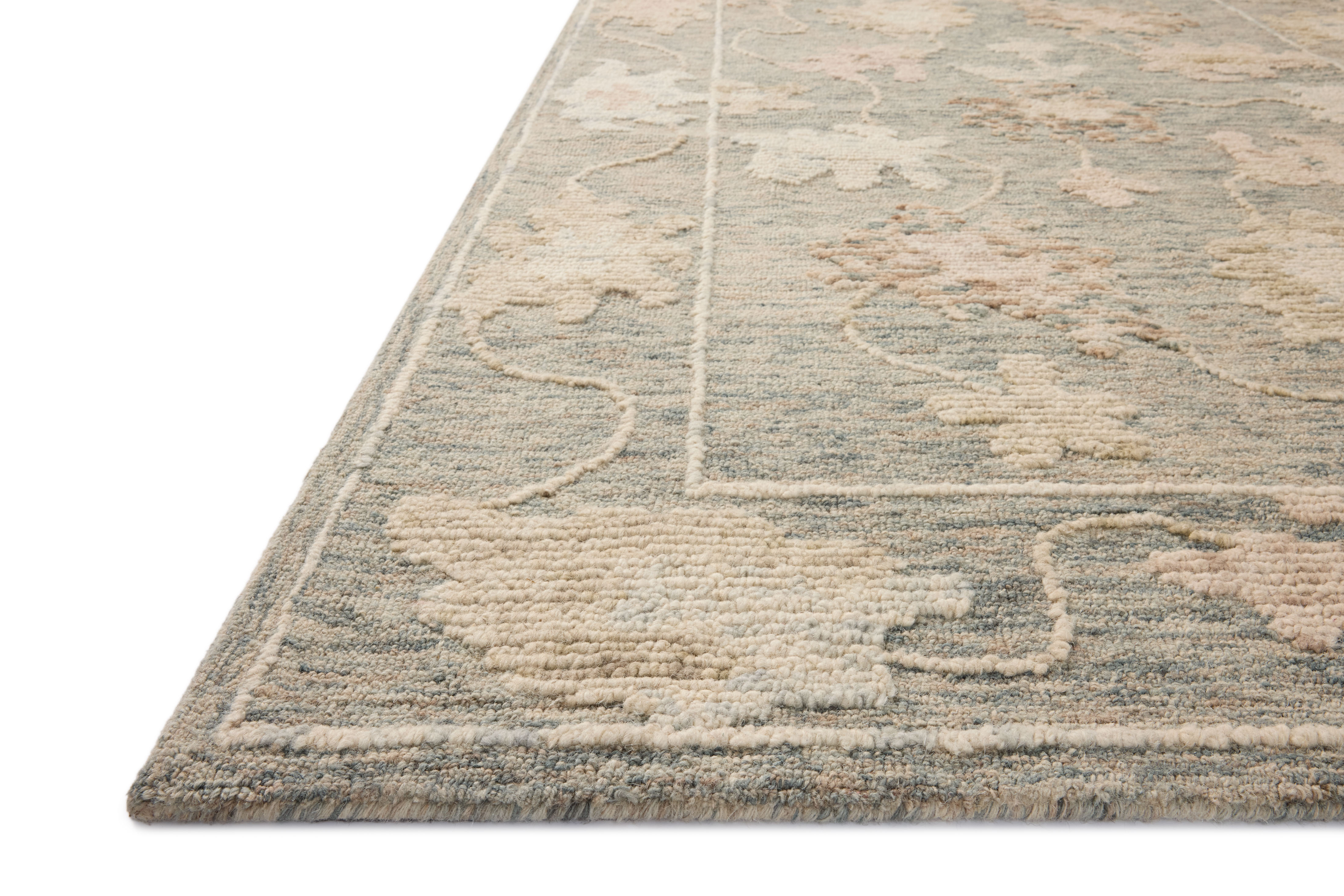 Loloi Cynthia CYN-03 Denim Blue Area Rug Corner